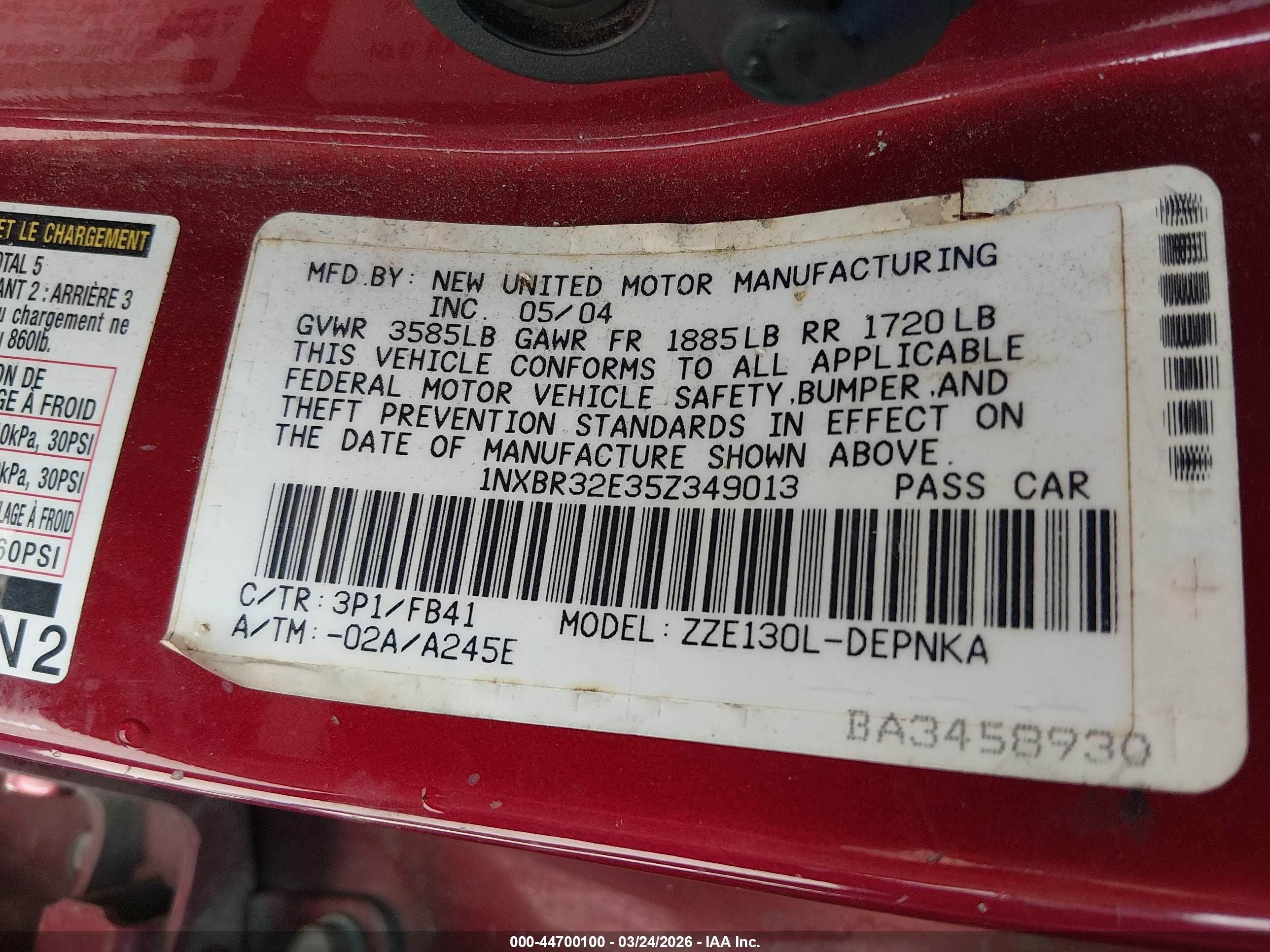 TOYOTA COROLLA image 9