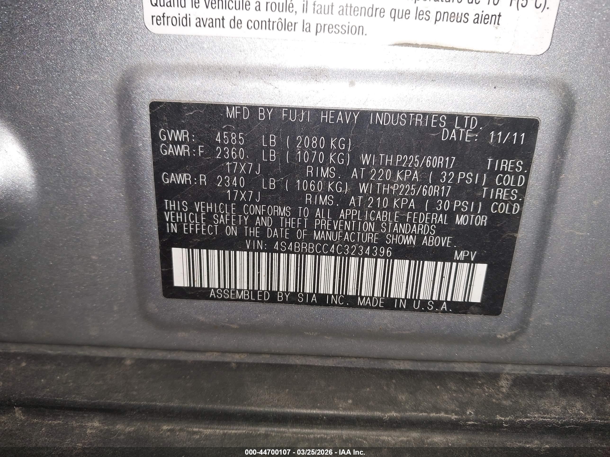 SUBARU OUTBACK image 9