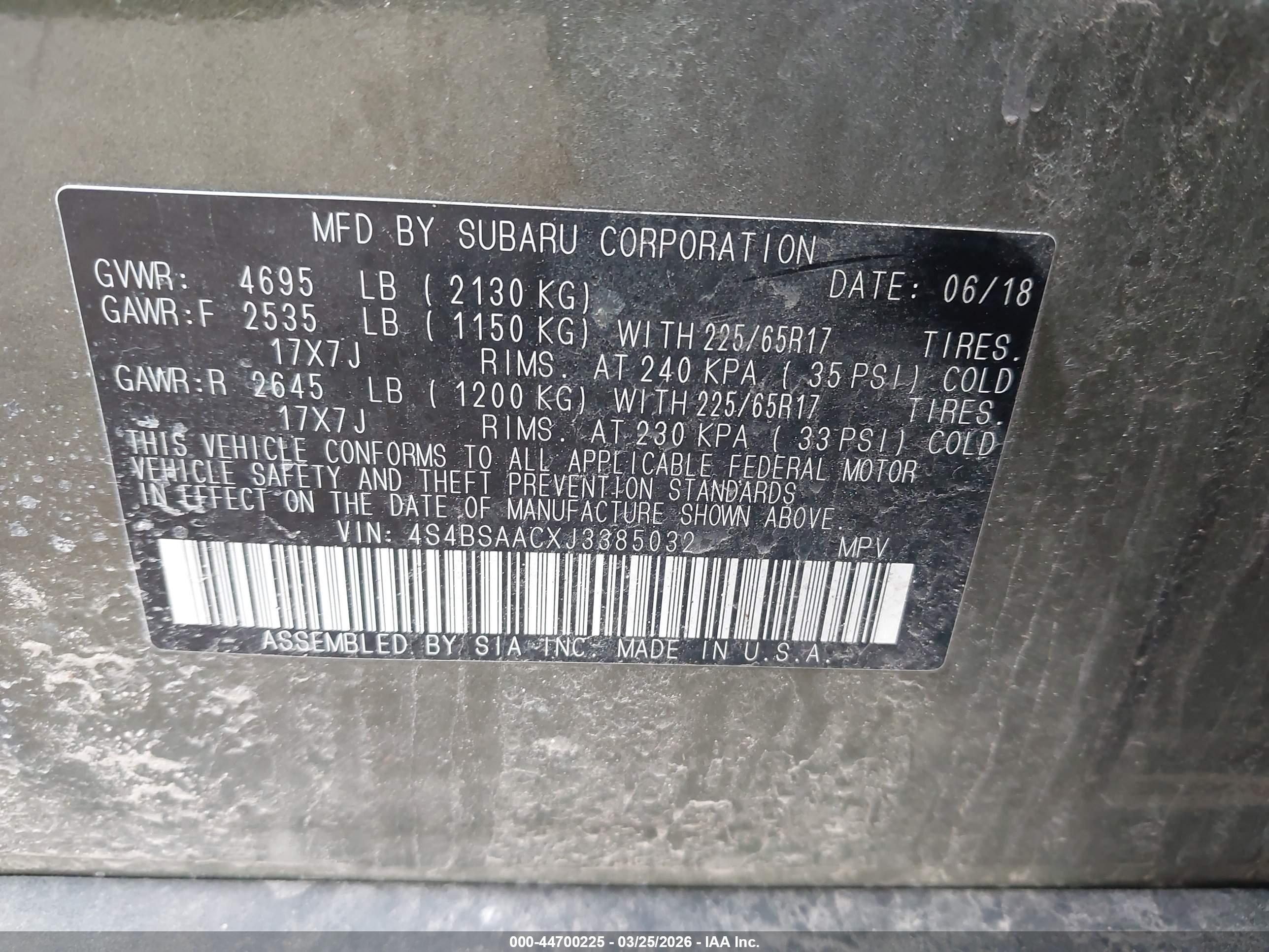 SUBARU OUTBACK image 9
