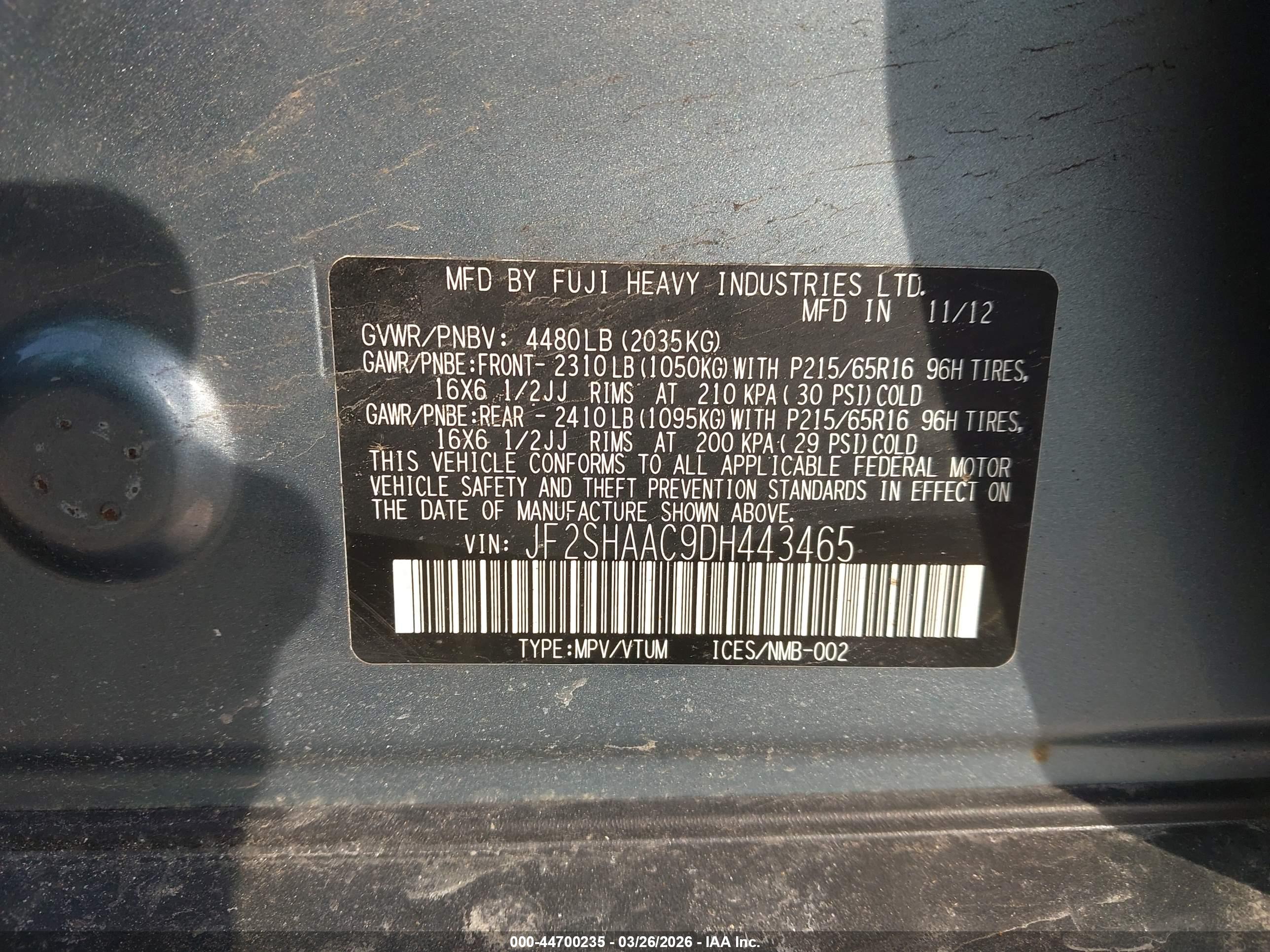 SUBARU FORESTER image 9