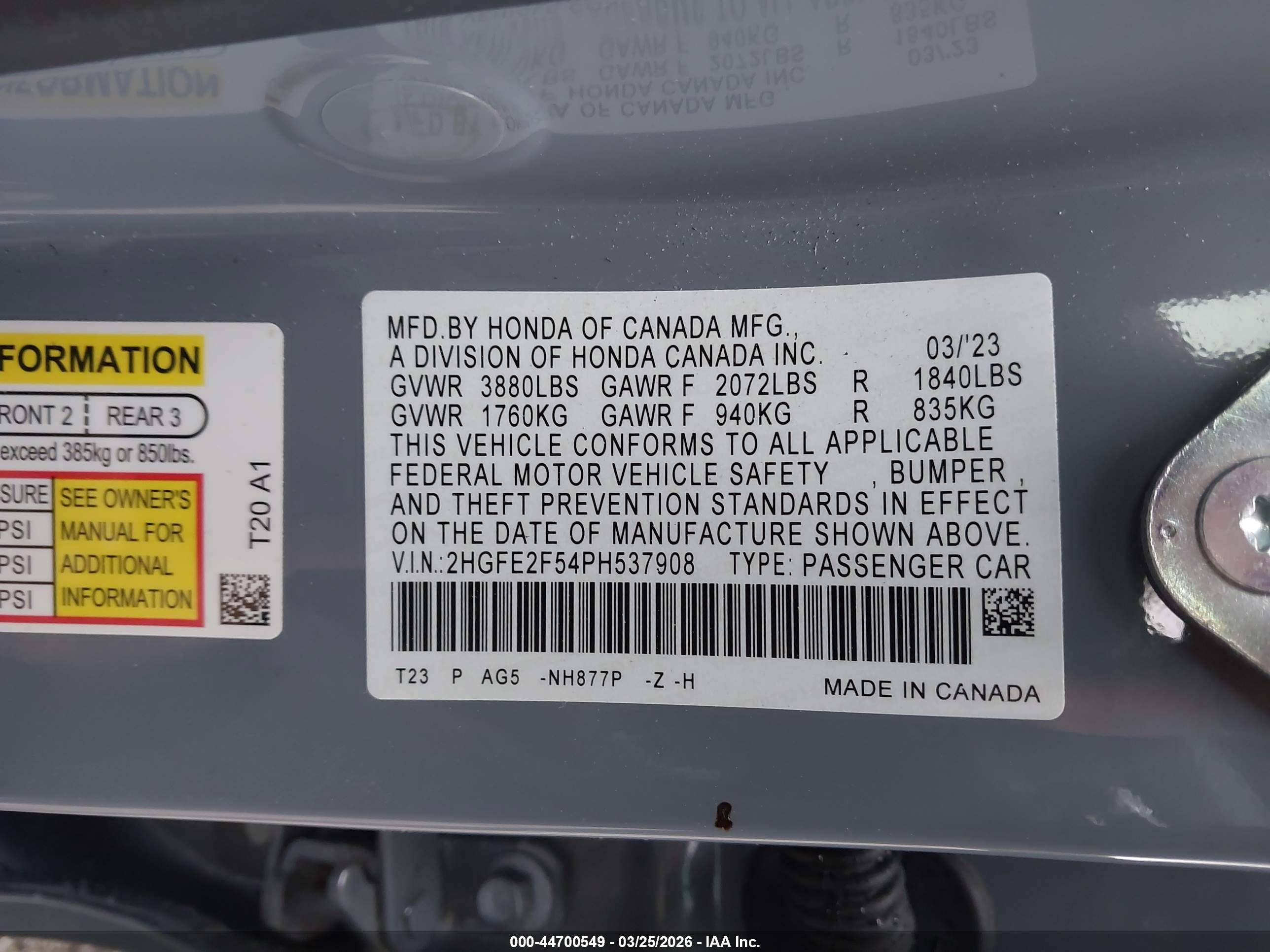 HONDA CIVIC image 9