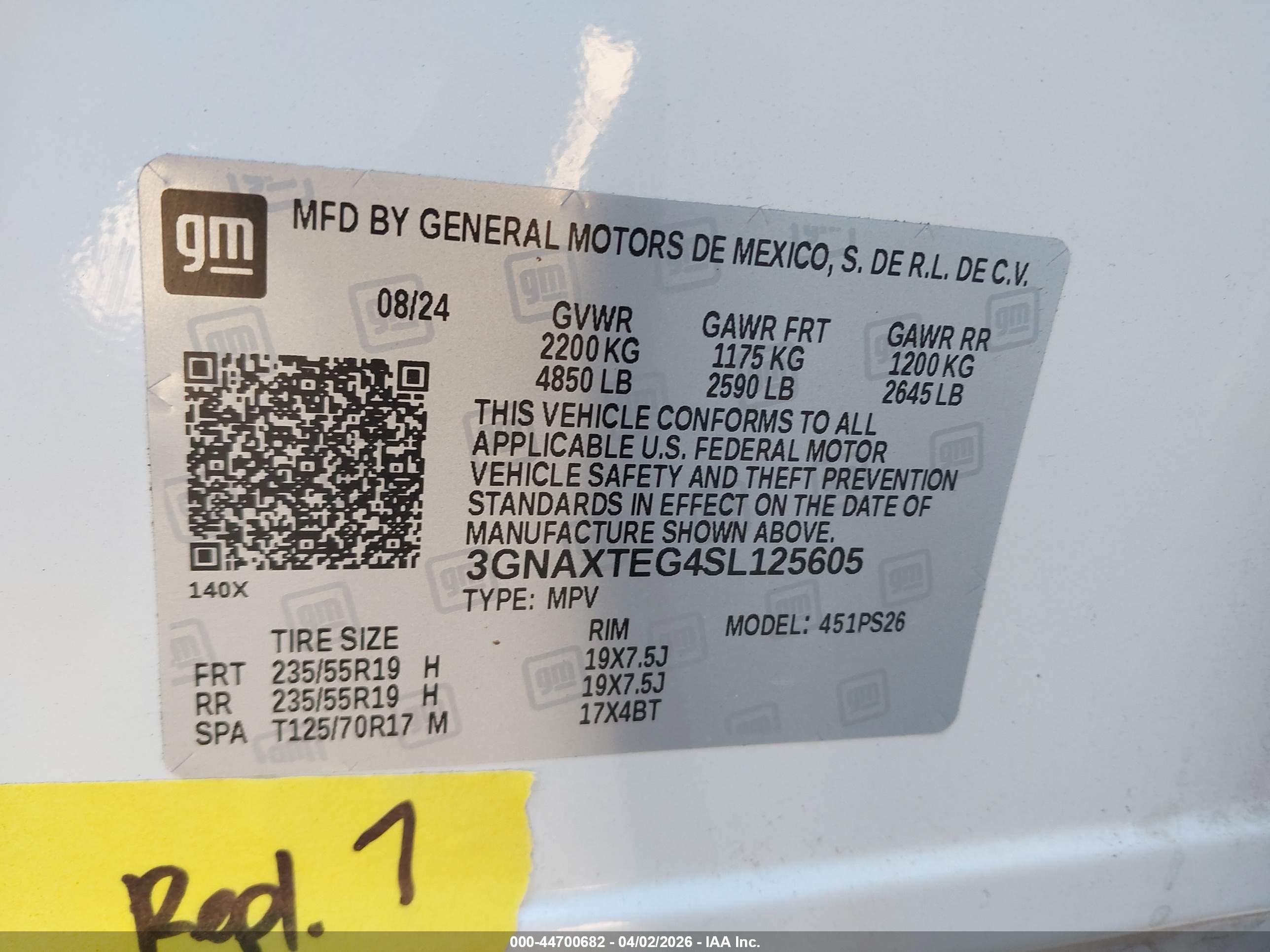 CHEVROLET EQUINOX image 9