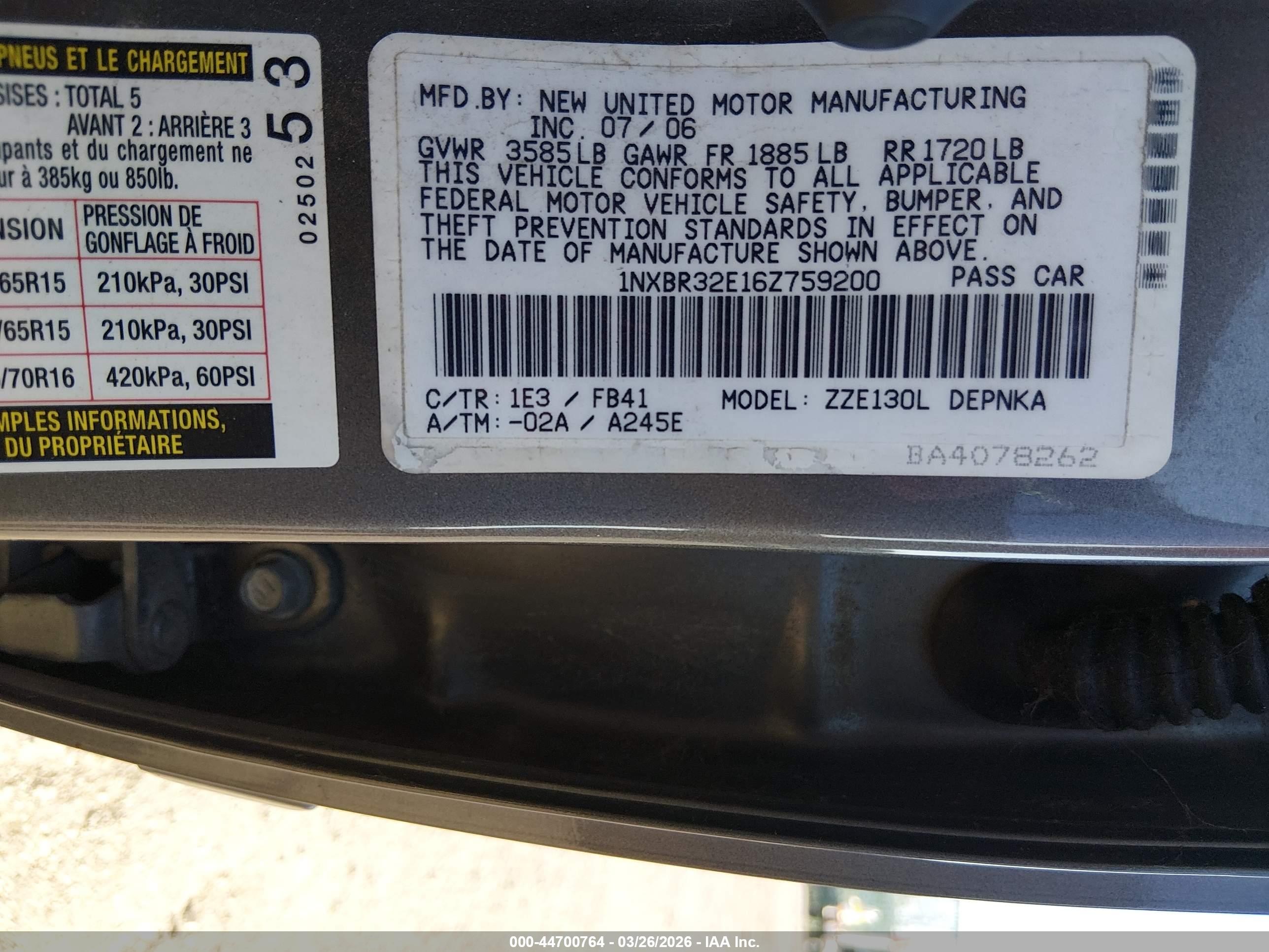 TOYOTA COROLLA image 9
