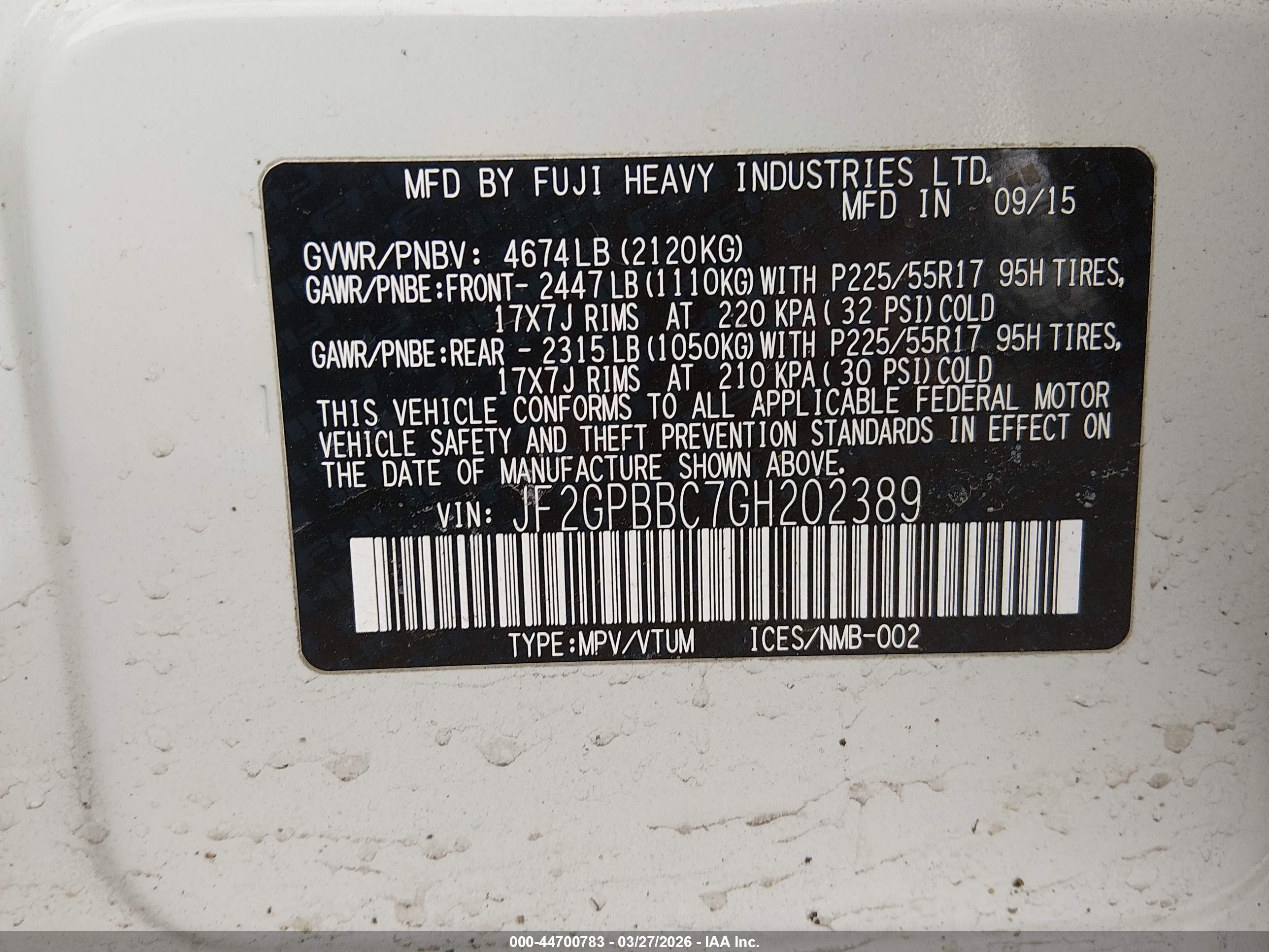 SUBARU CROSSTREK image 9