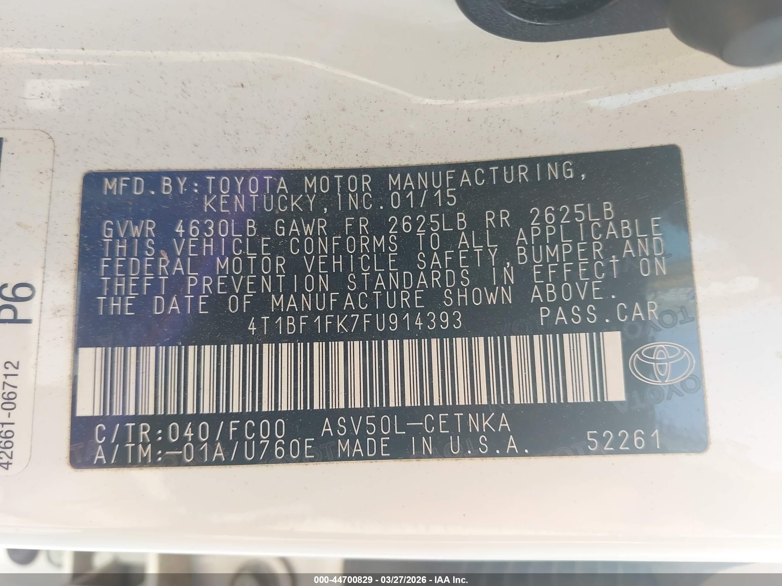 TOYOTA CAMRY image 9