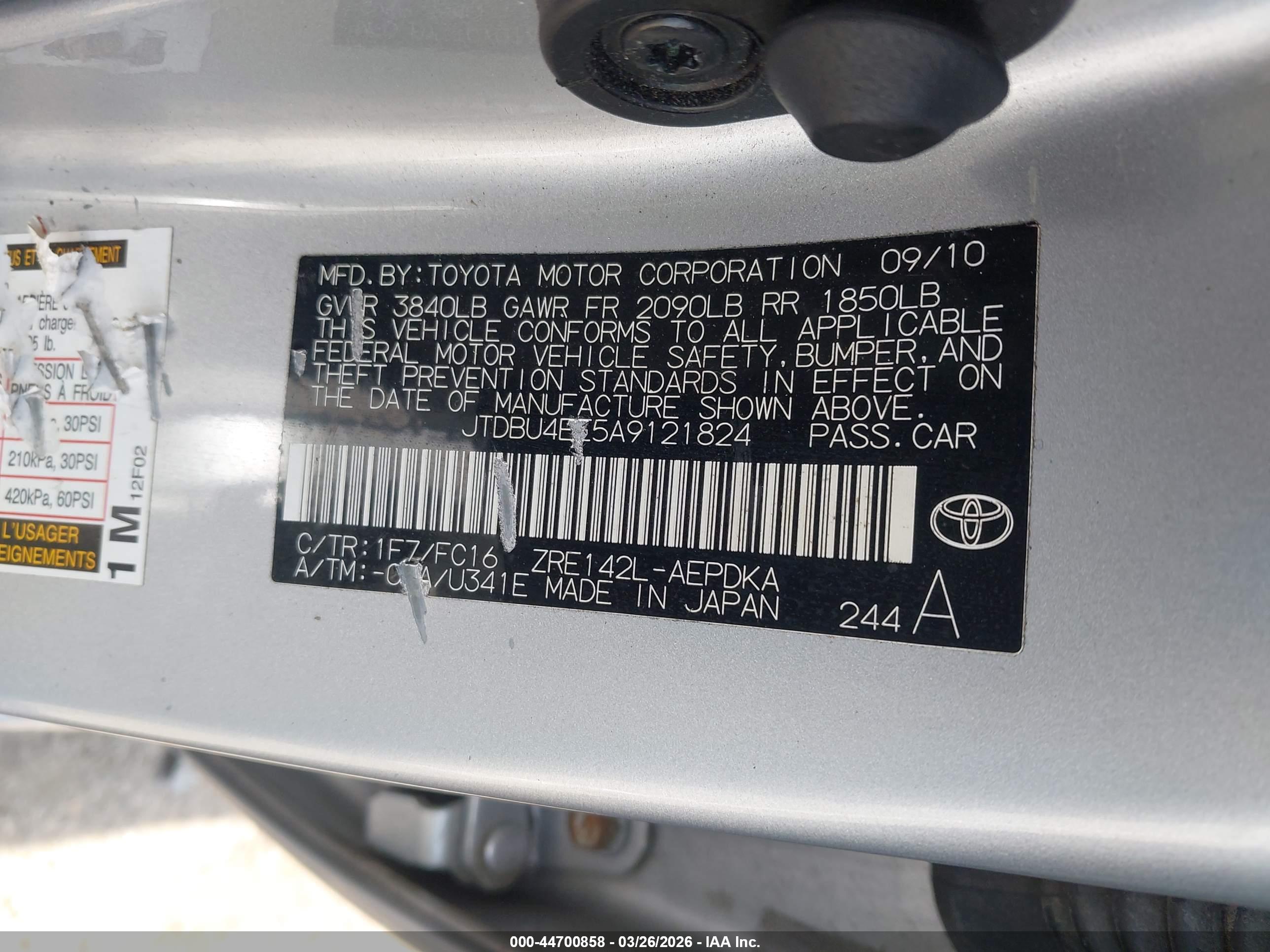 TOYOTA COROLLA image 9