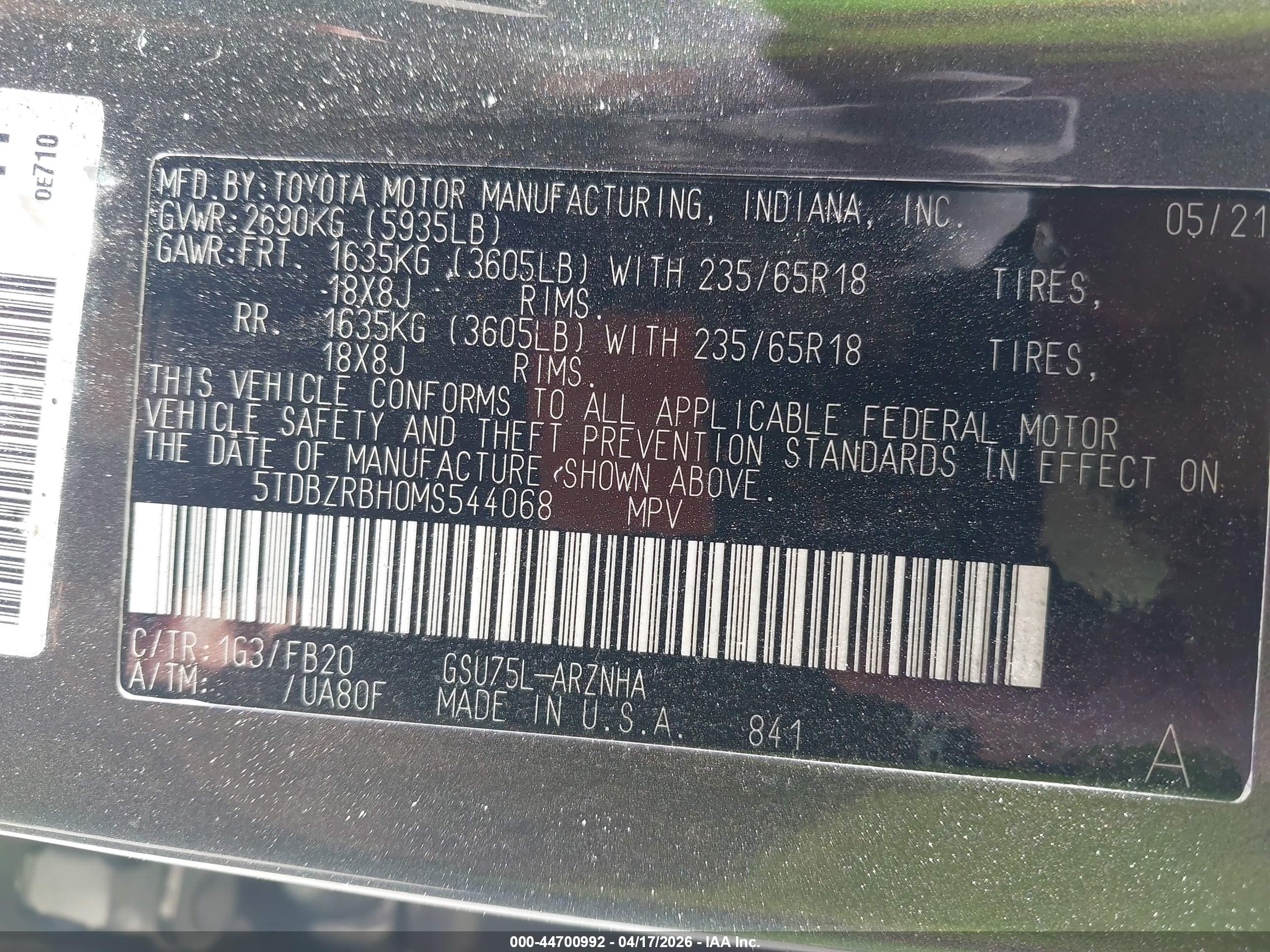 TOYOTA HIGHLANDER image 9