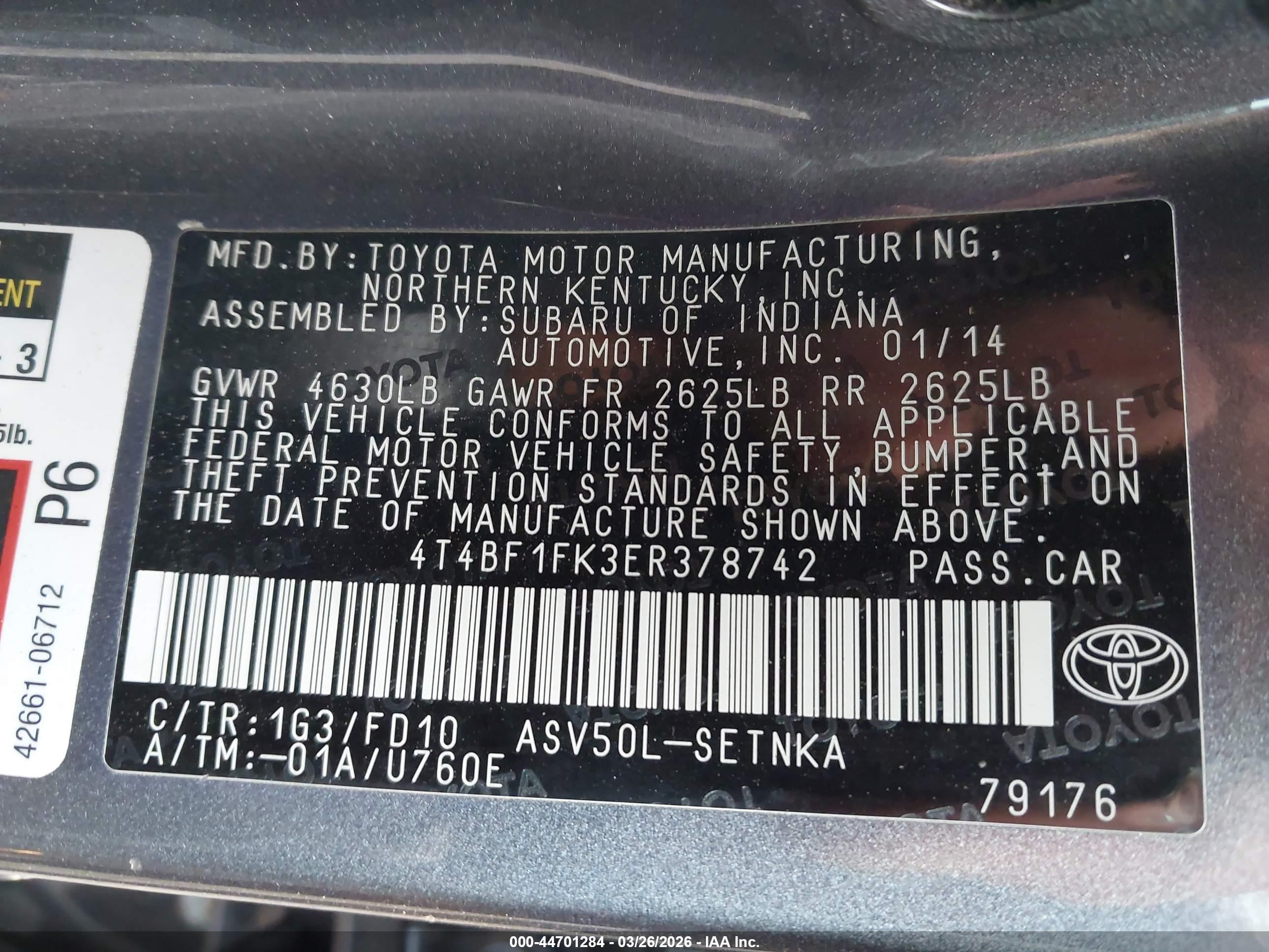TOYOTA CAMRY image 9