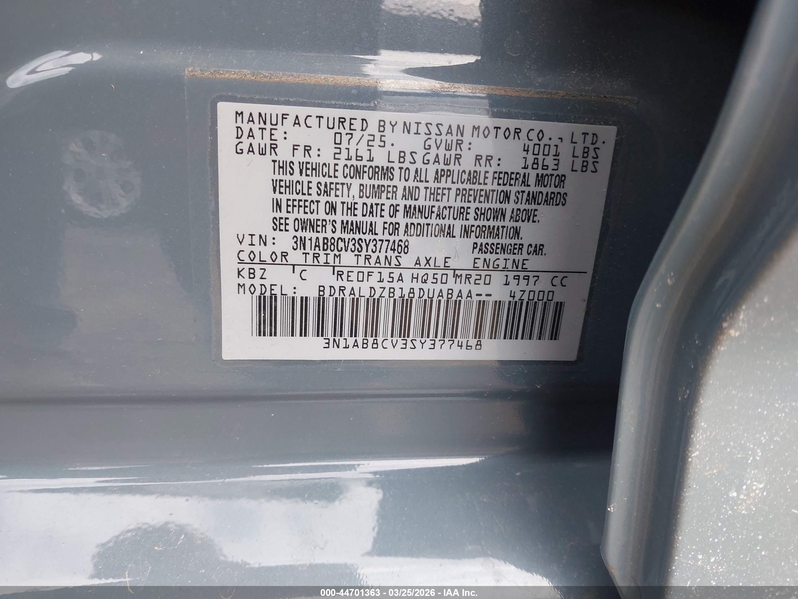 NISSAN SENTRA image 9