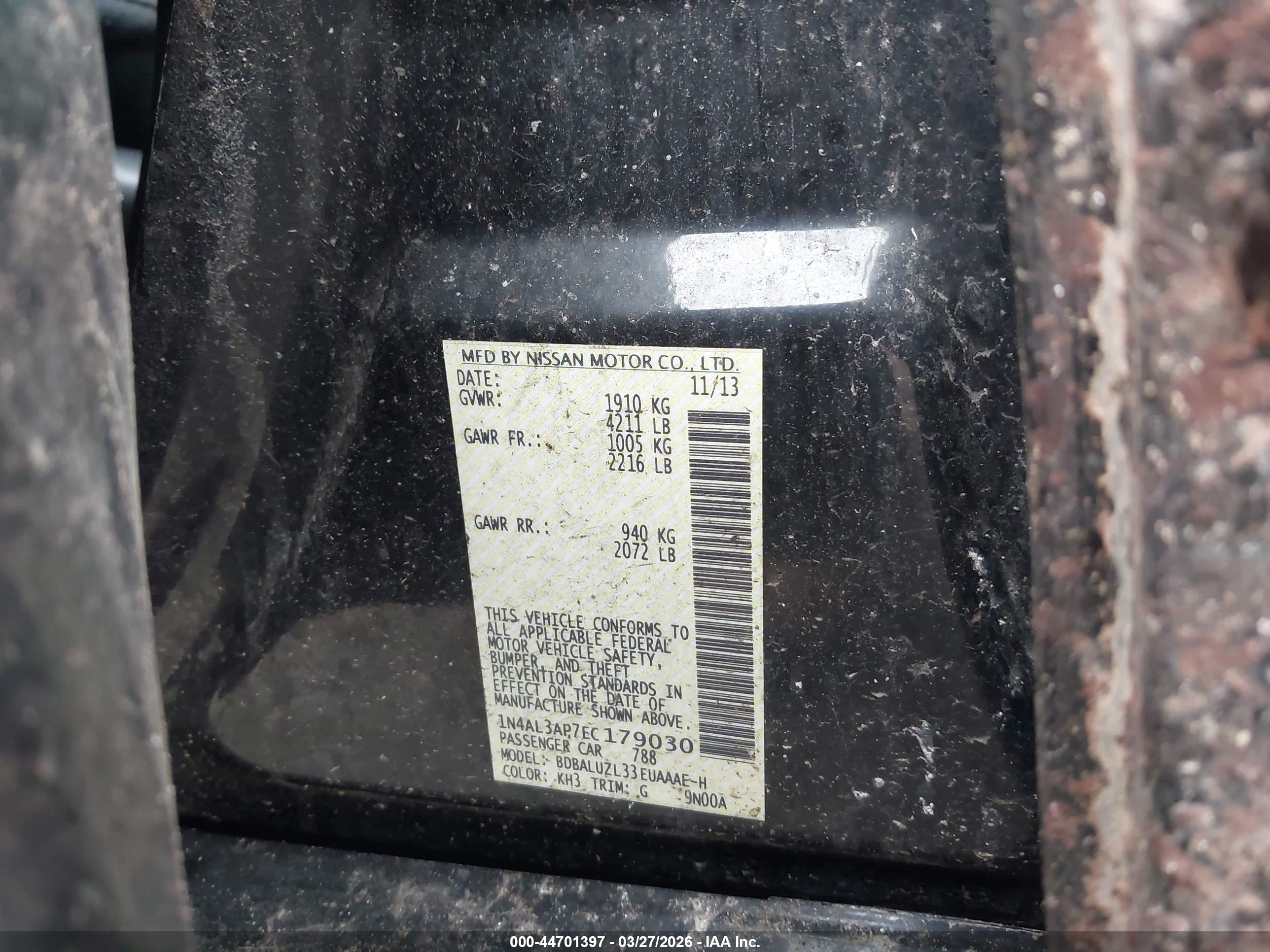 NISSAN ALTIMA image 9