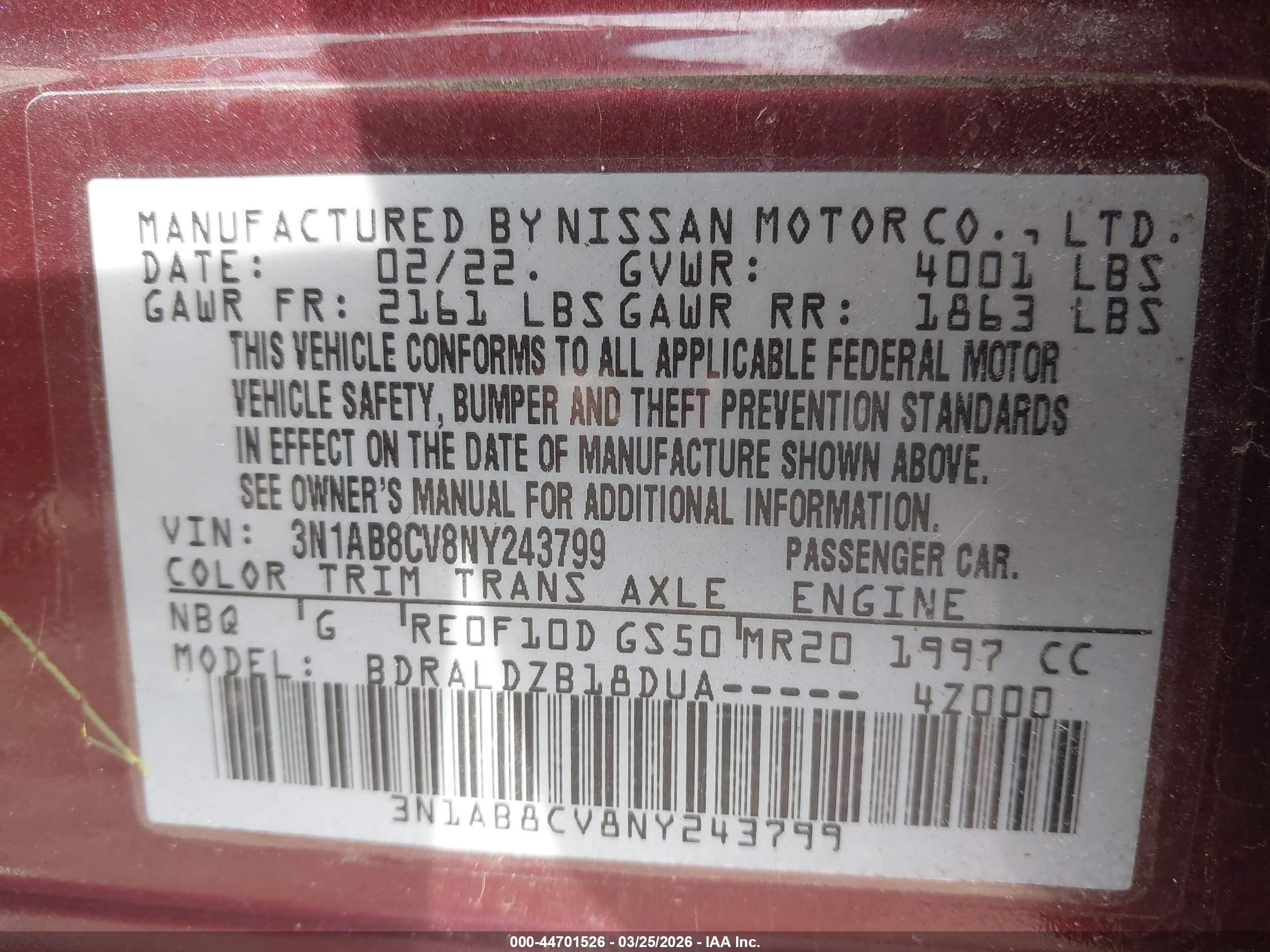 NISSAN SENTRA image 9