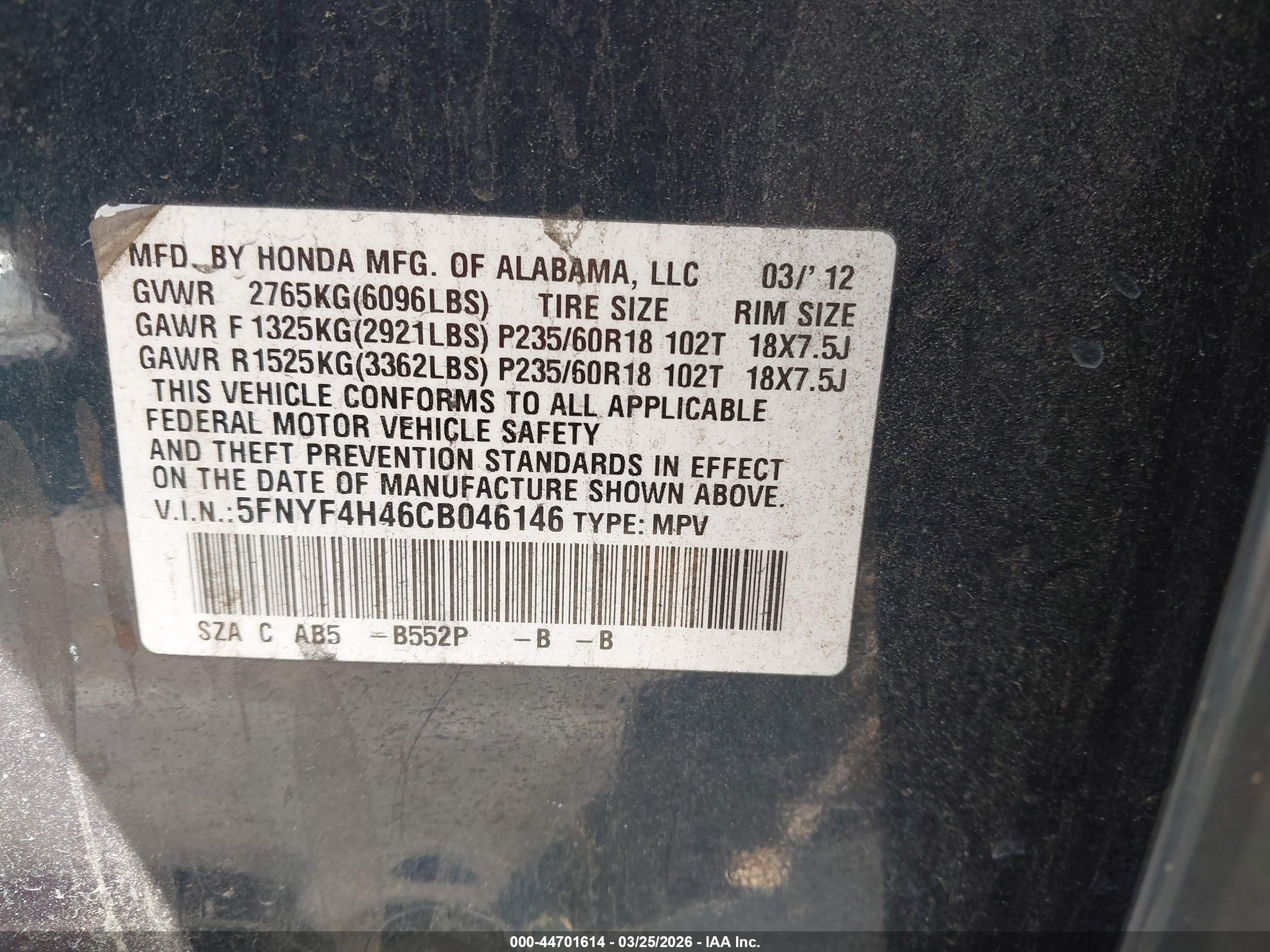 HONDA PILOT image 9