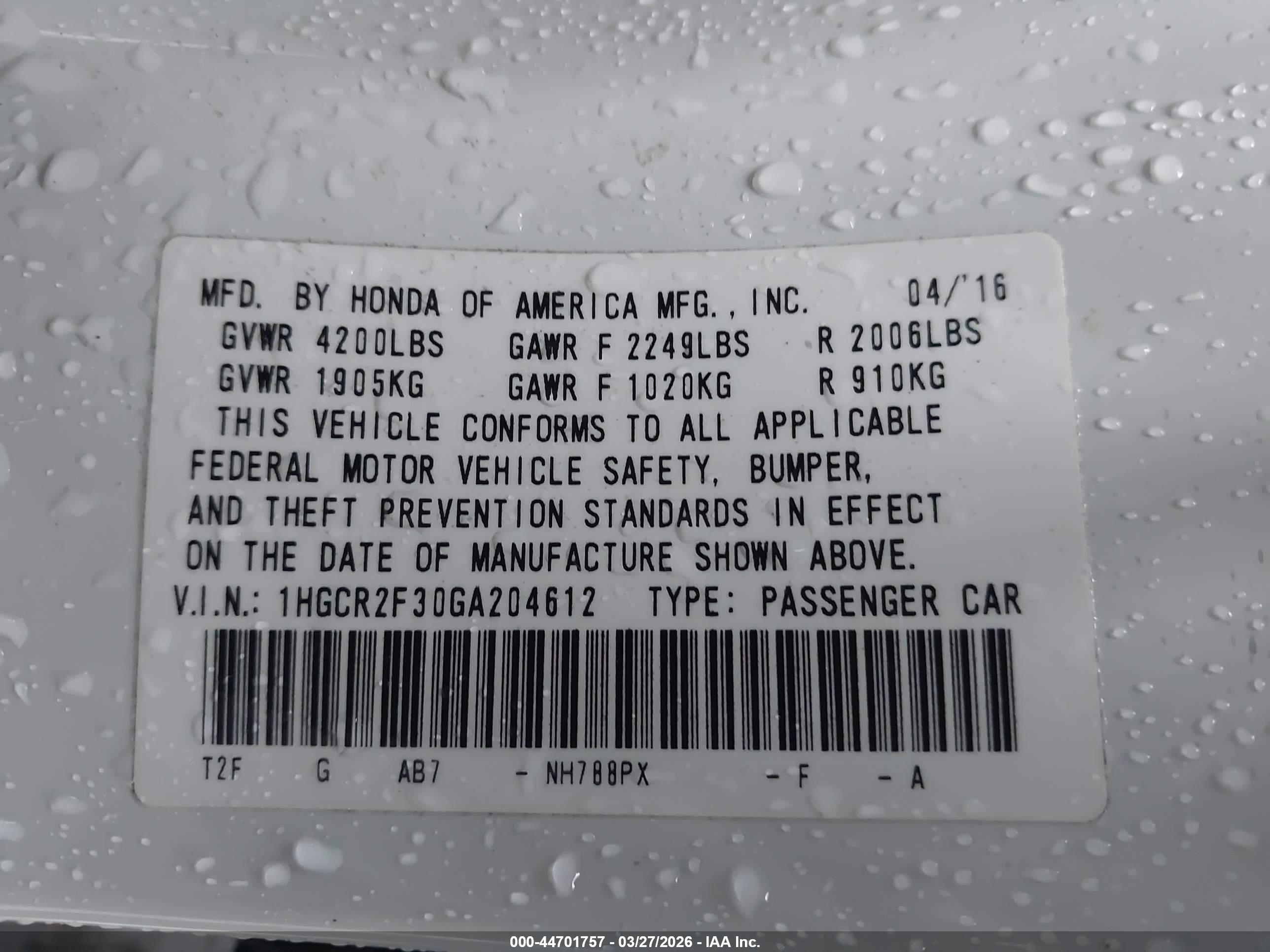 HONDA ACCORD image 9