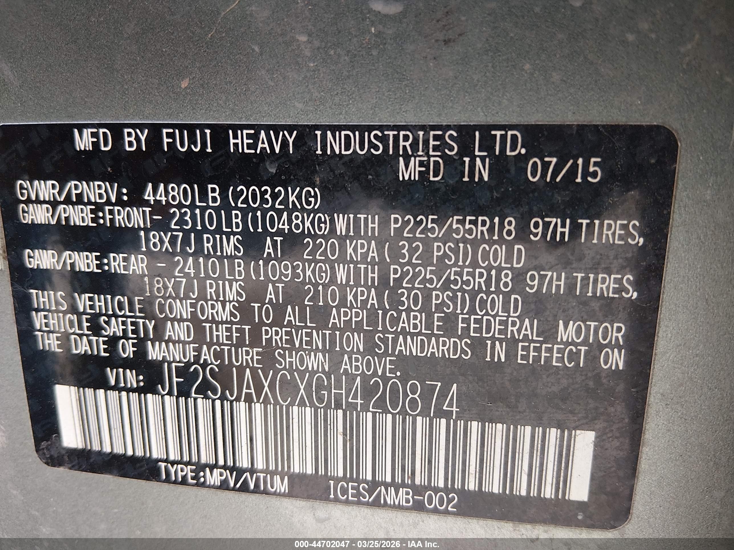 SUBARU FORESTER image 9