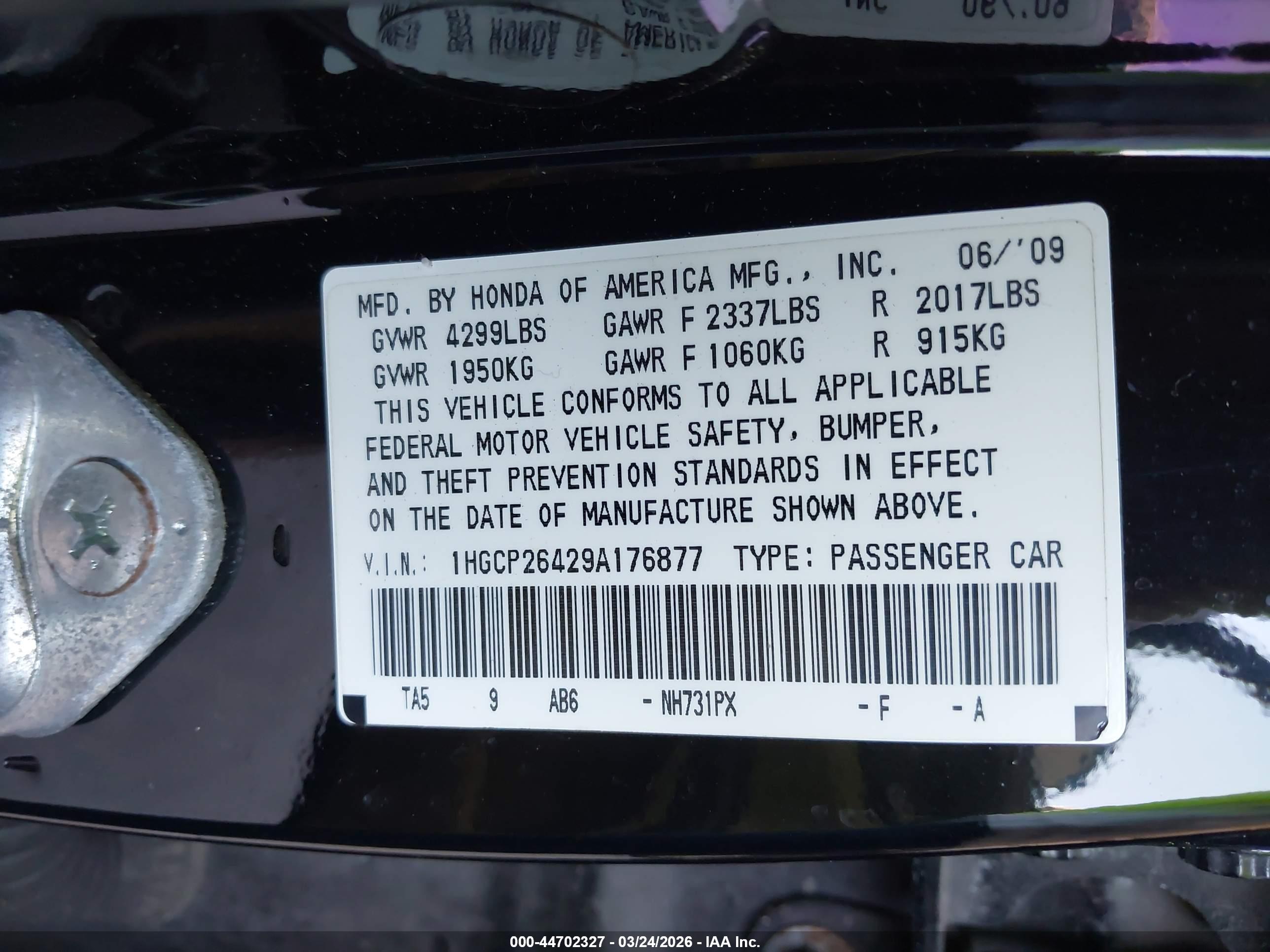 HONDA ACCORD image 9