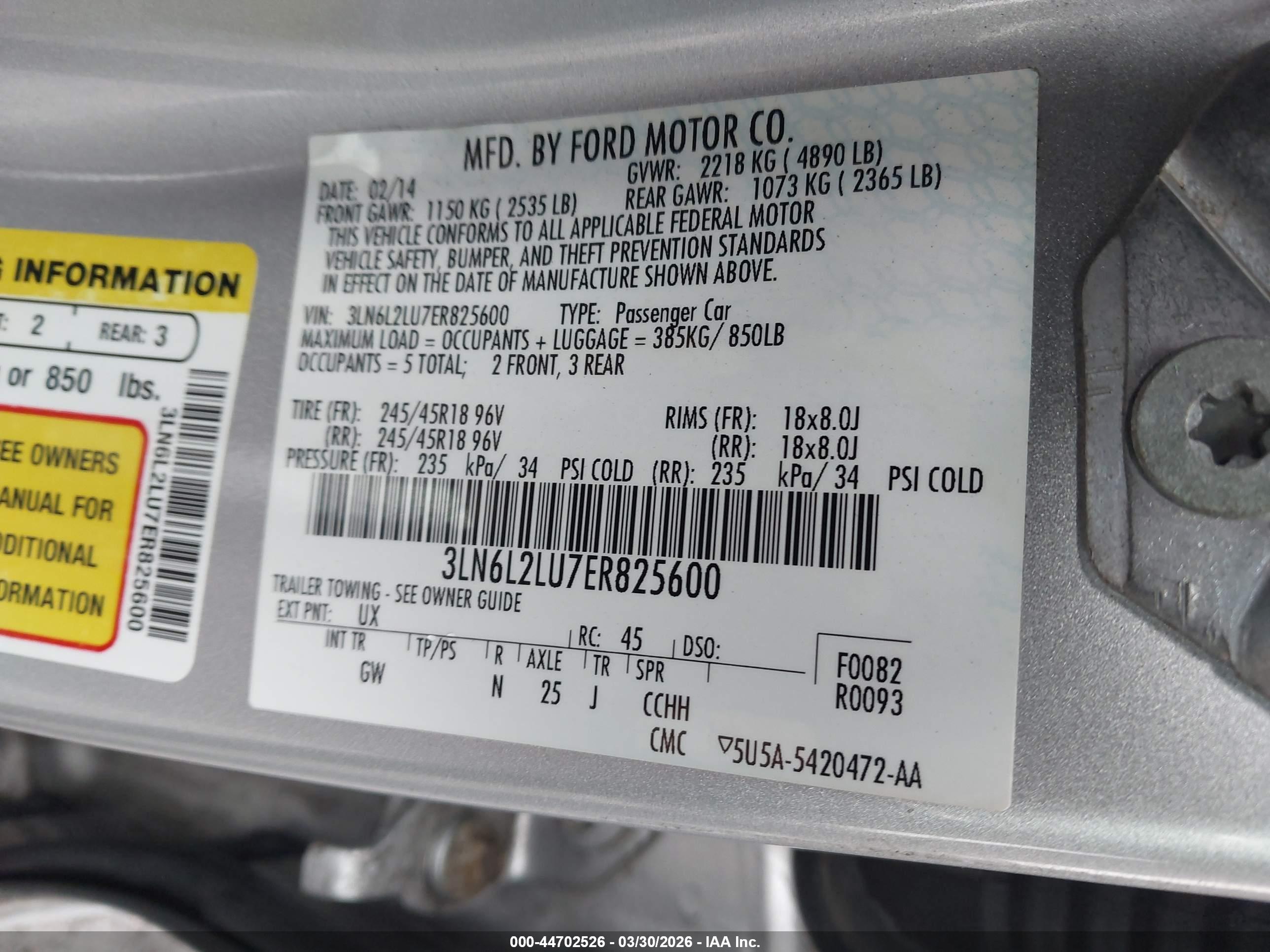 LINCOLN MKZ image 9