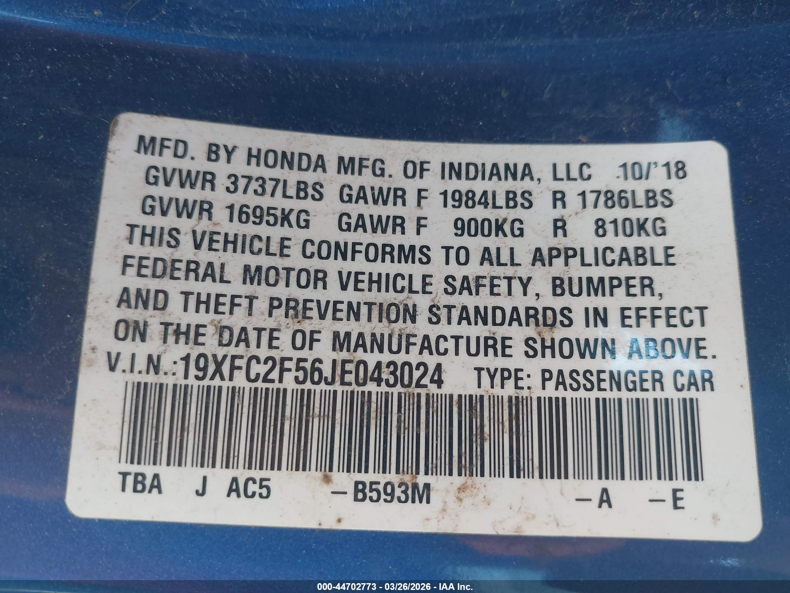 HONDA CIVIC image 9