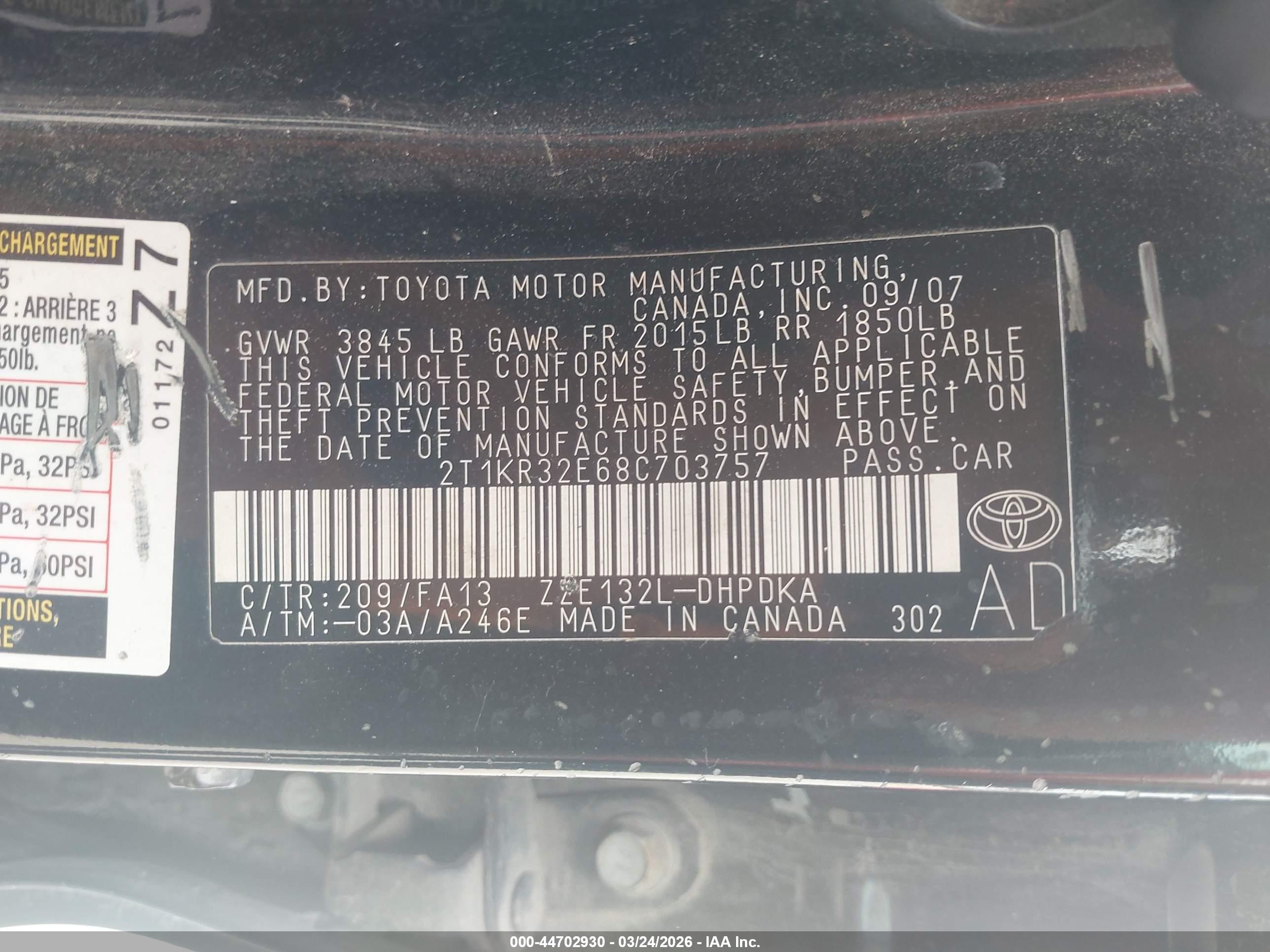 TOYOTA MATRIX image 9