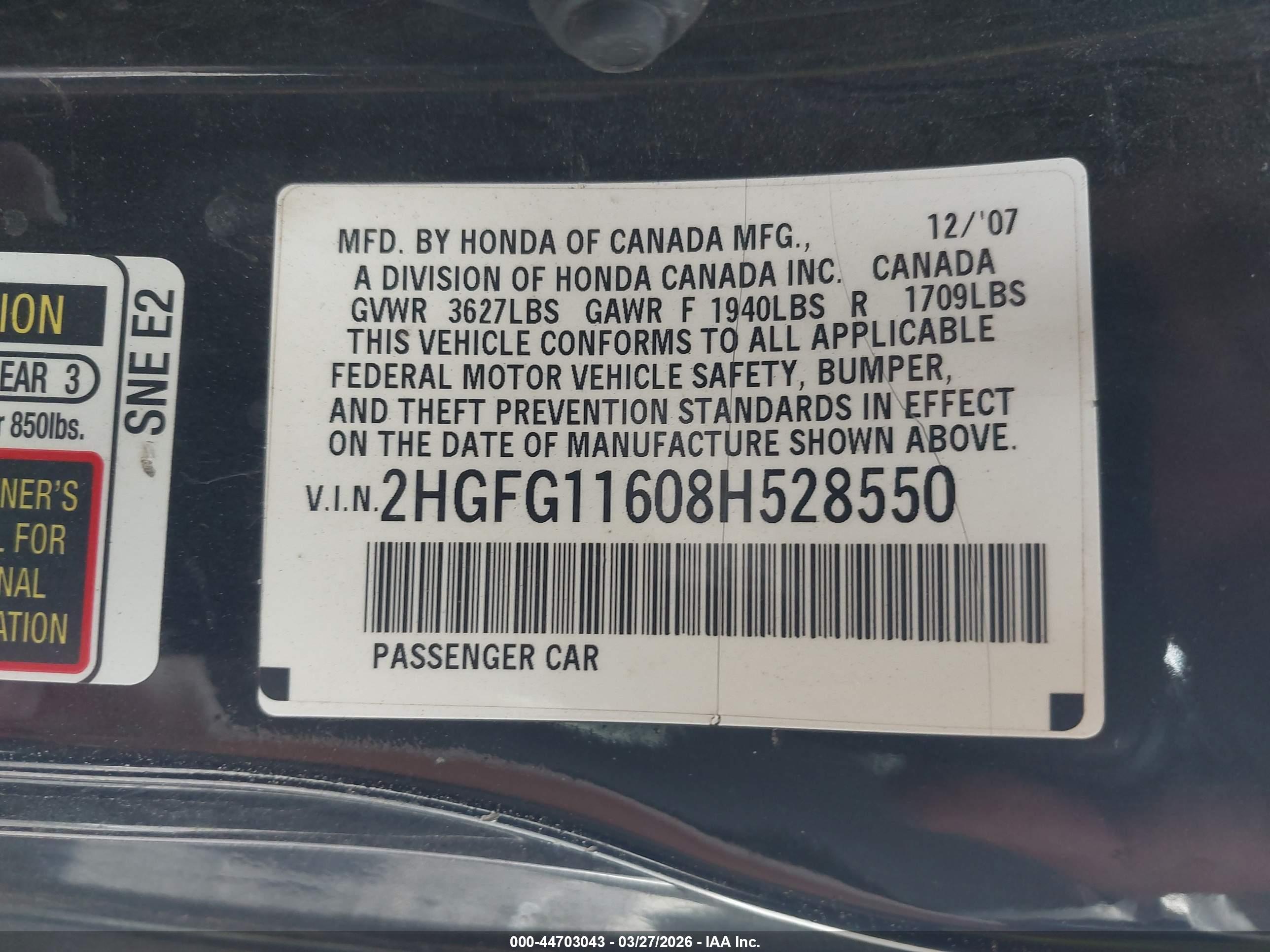 HONDA CIVIC image 9