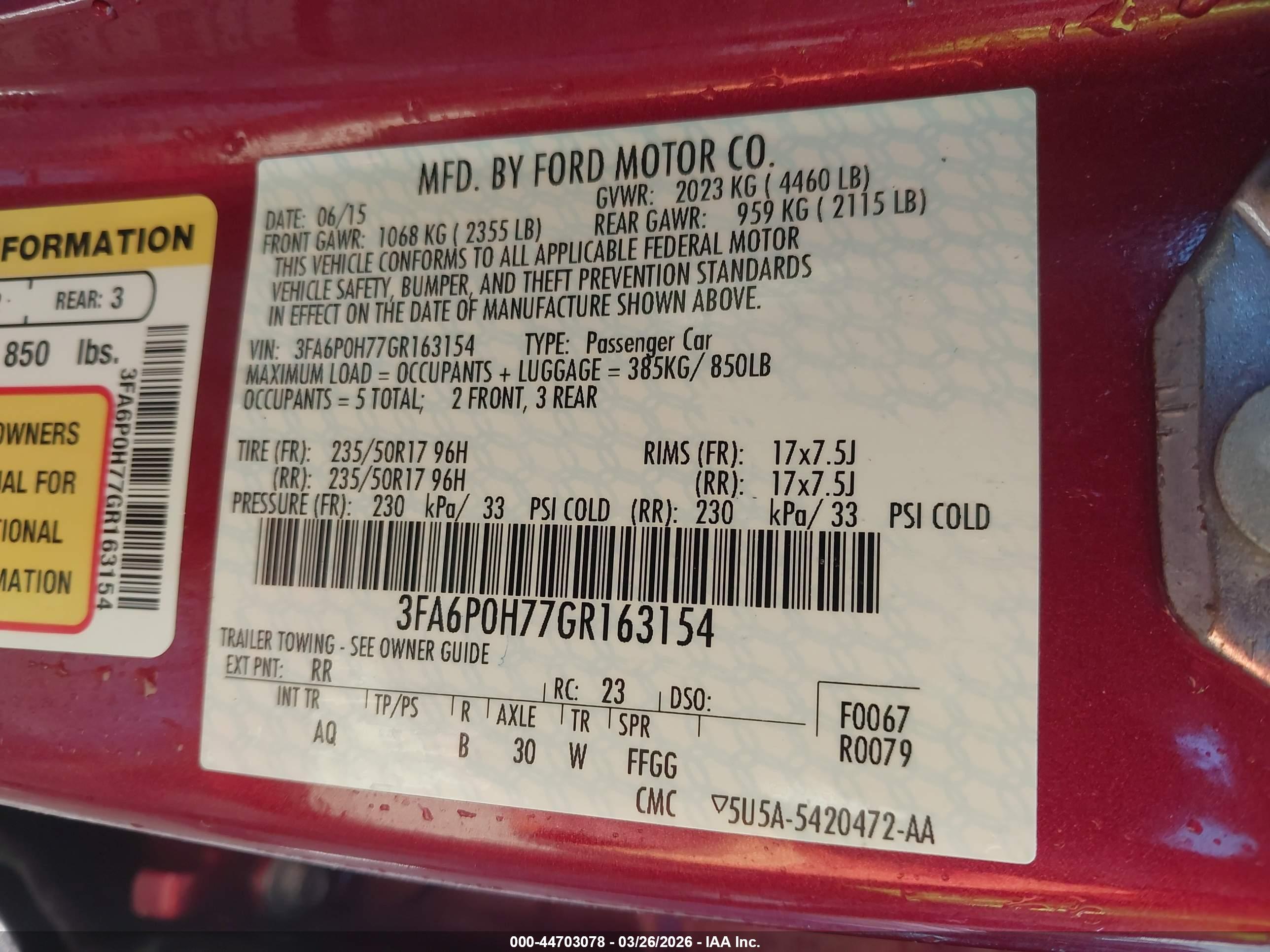 FORD FUSION image 9