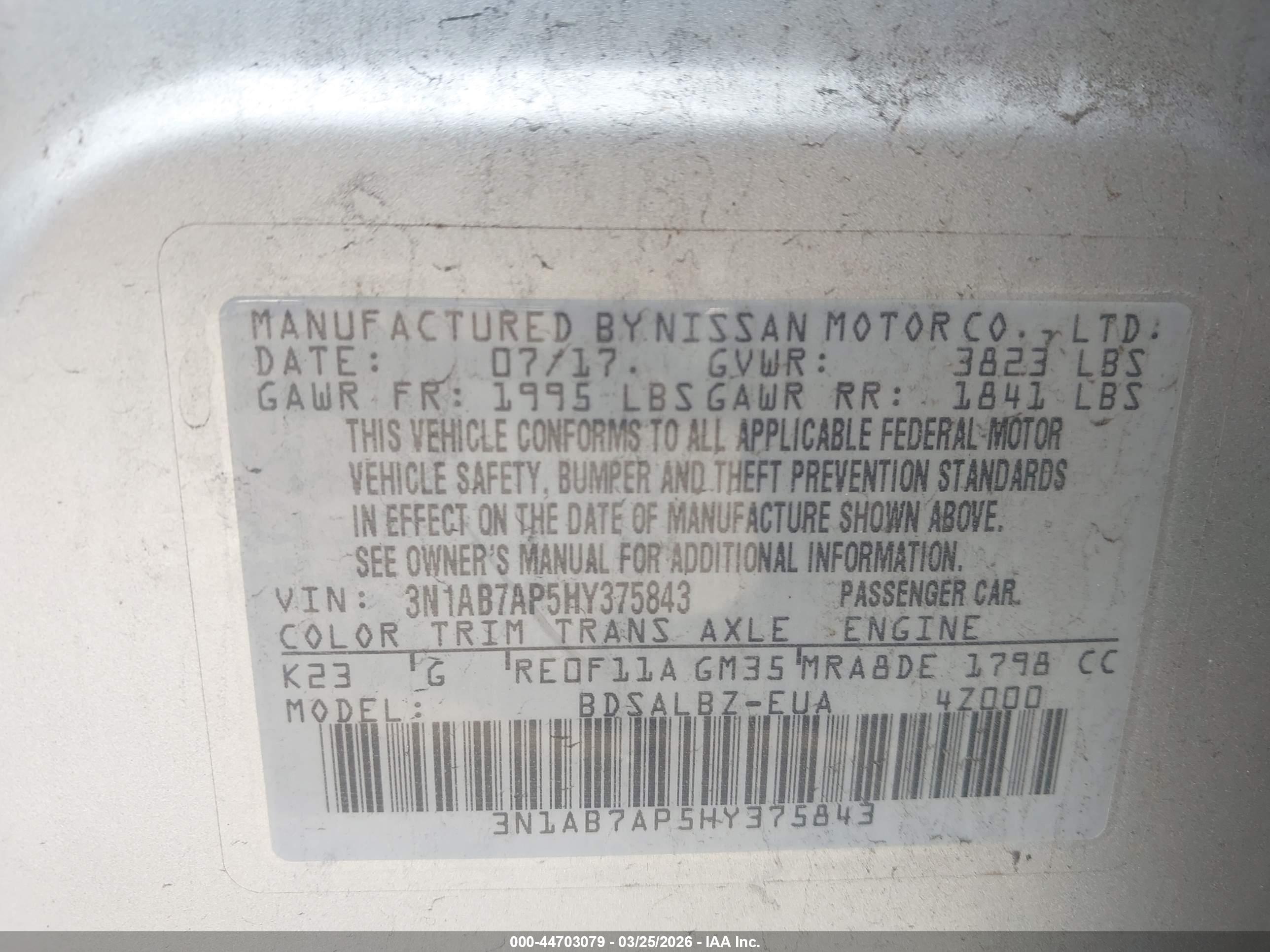 NISSAN SENTRA image 9