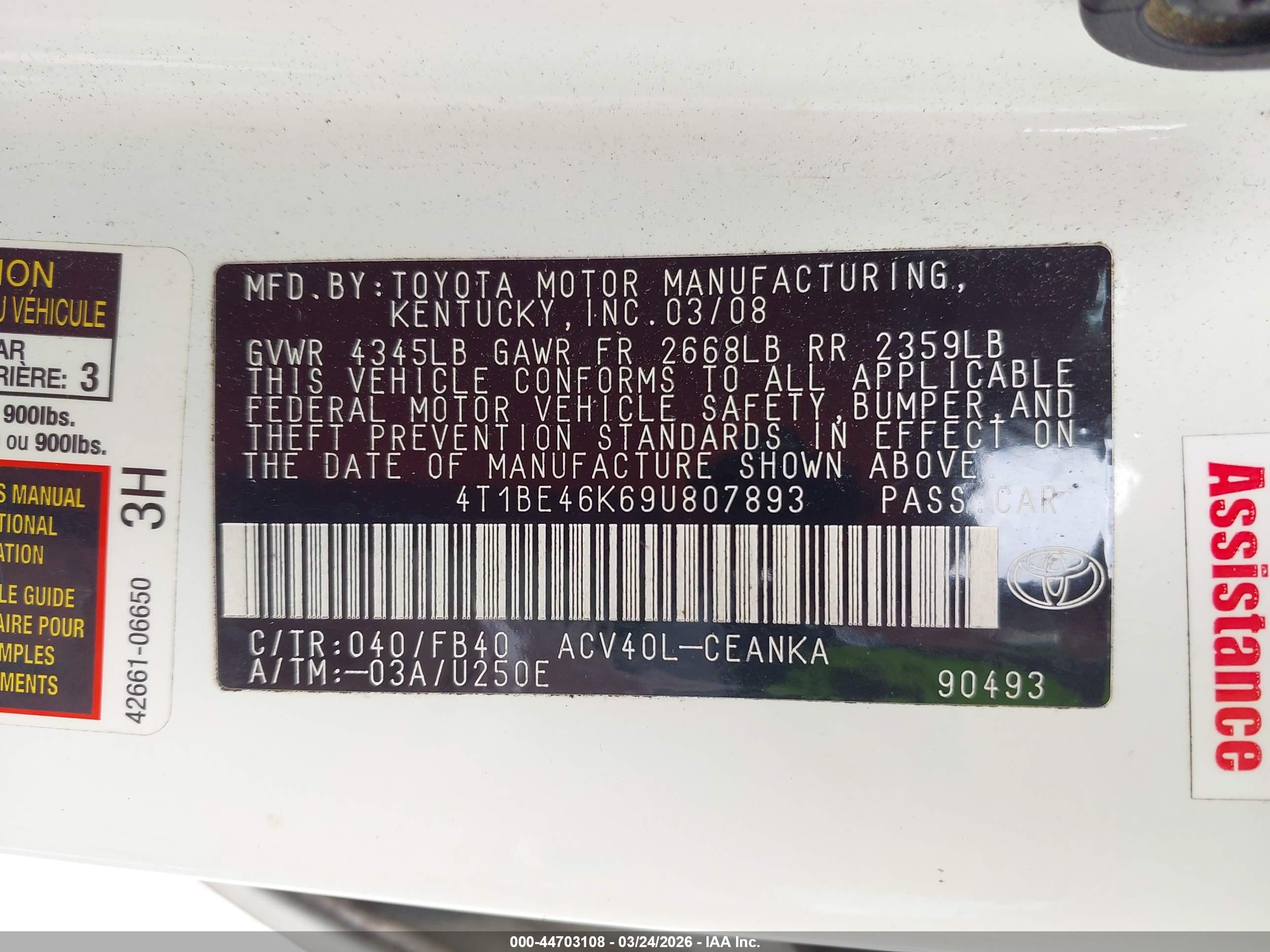 TOYOTA CAMRY image 9