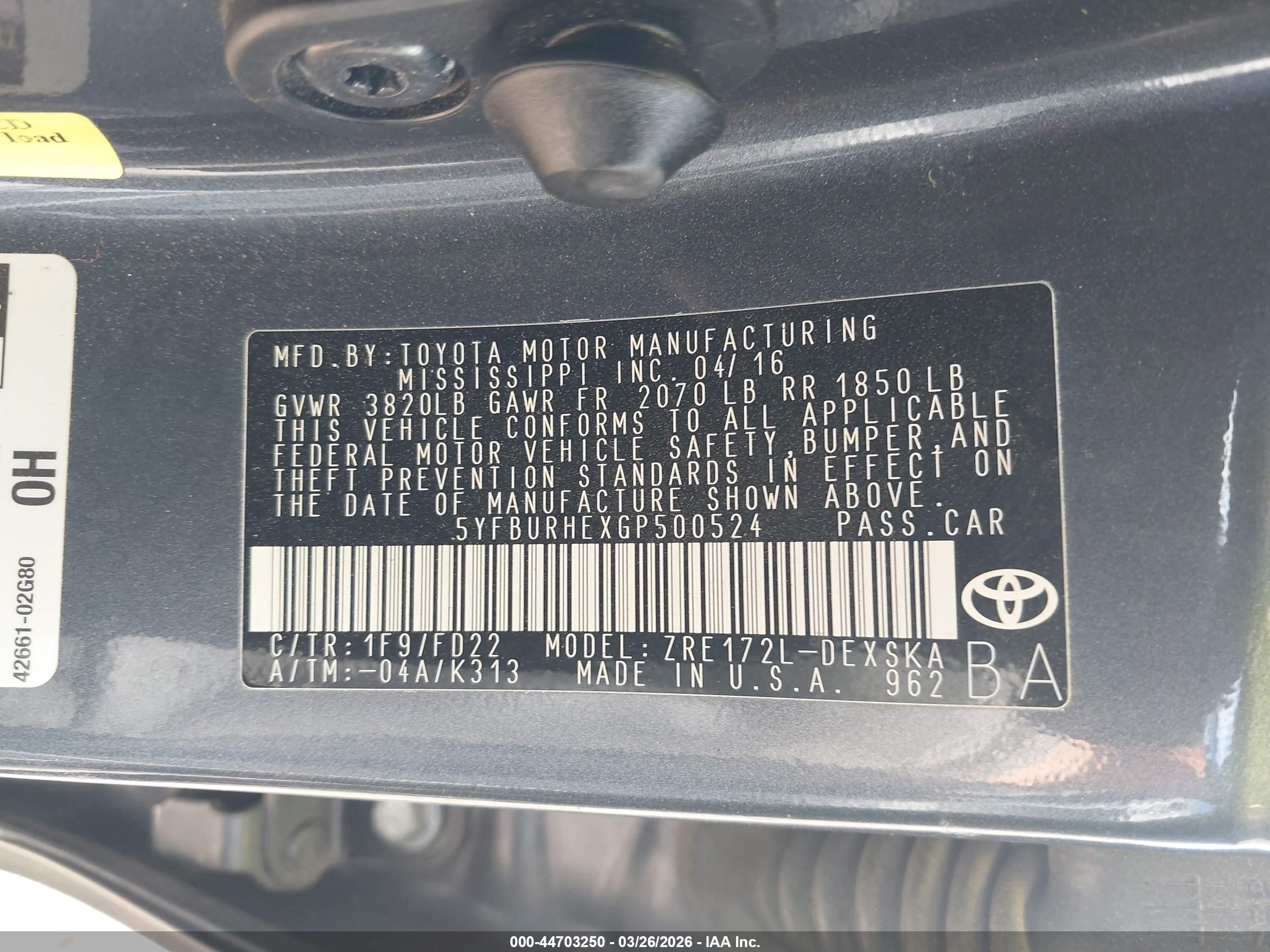 TOYOTA COROLLA image 9
