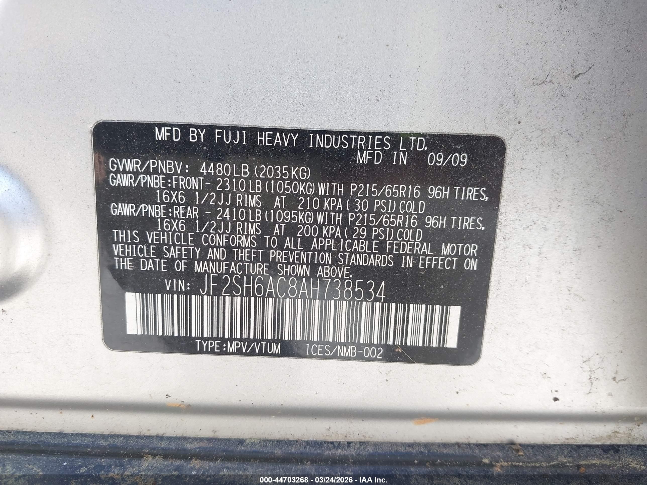 SUBARU FORESTER image 9