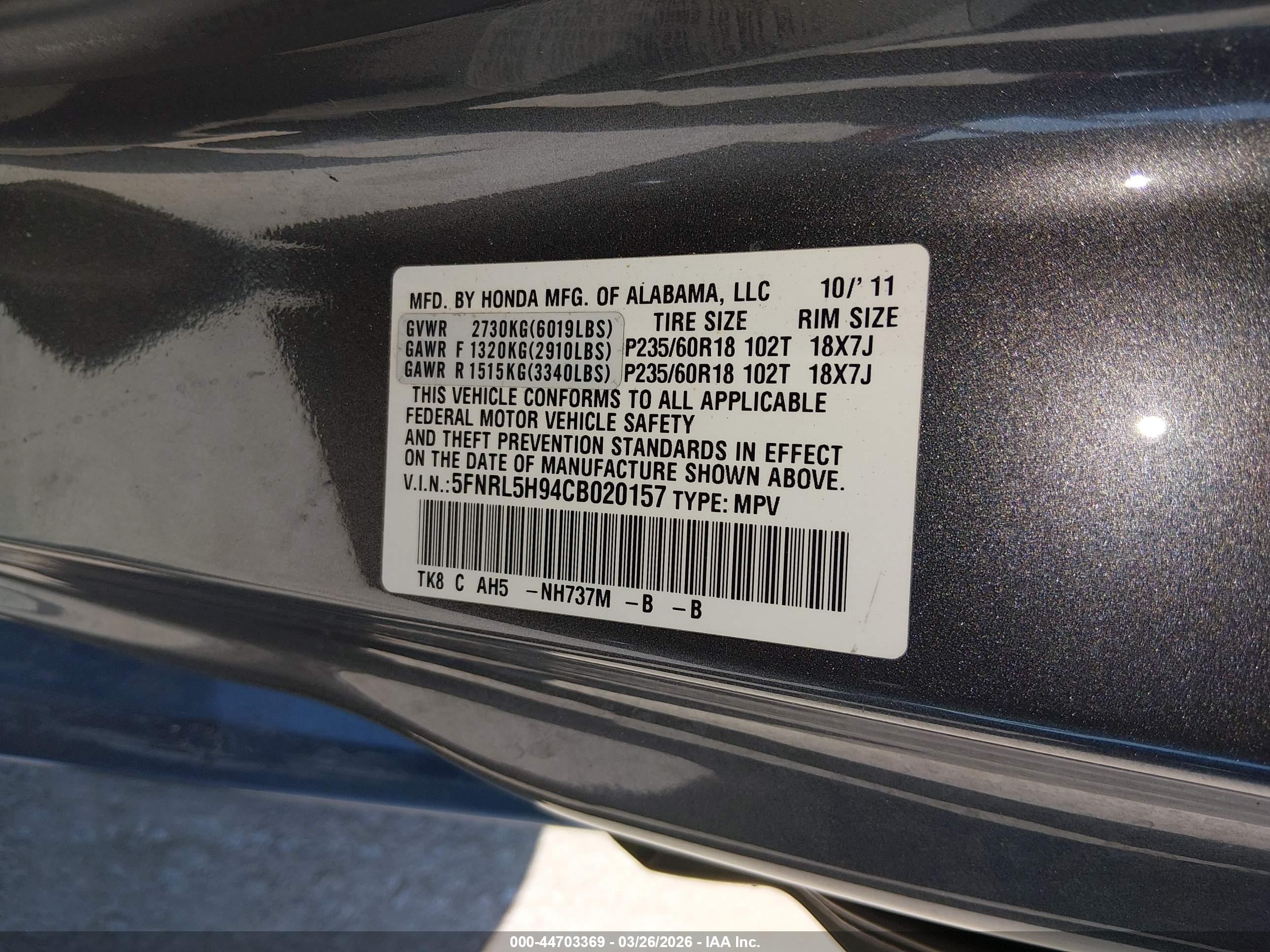HONDA ODYSSEY image 9
