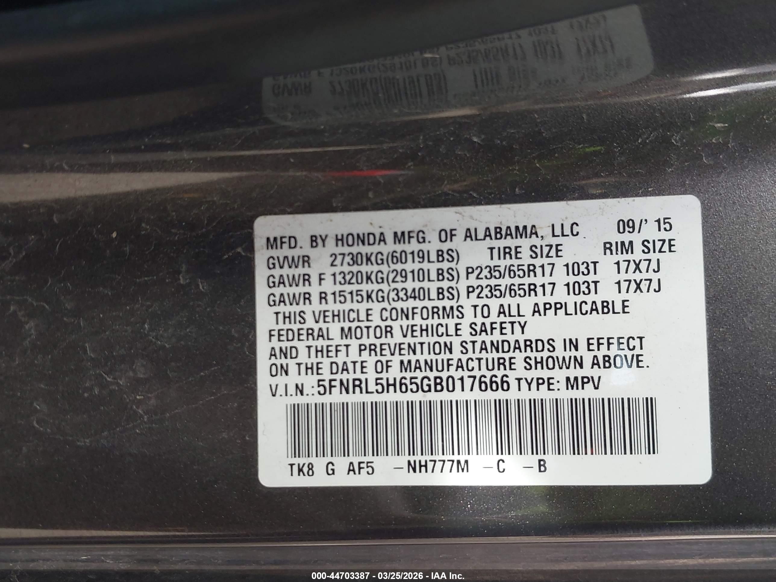 HONDA ODYSSEY image 9