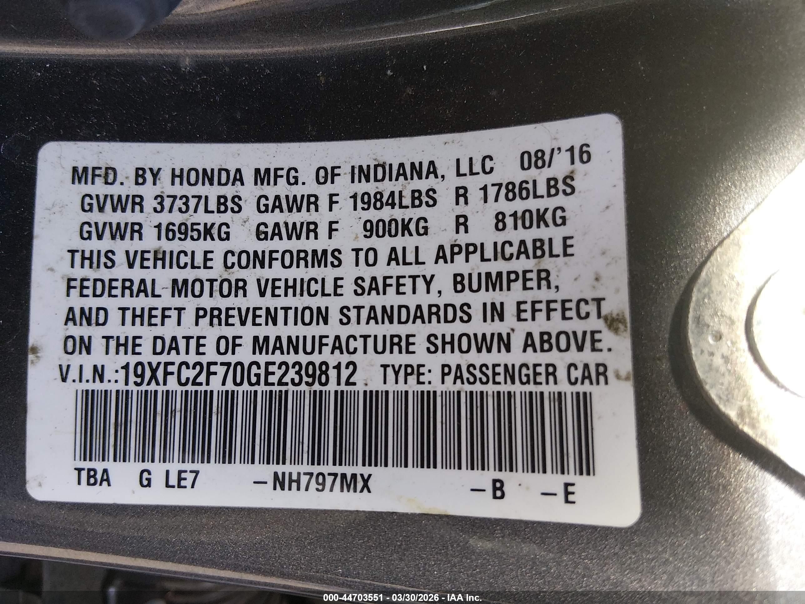 HONDA CIVIC image 9