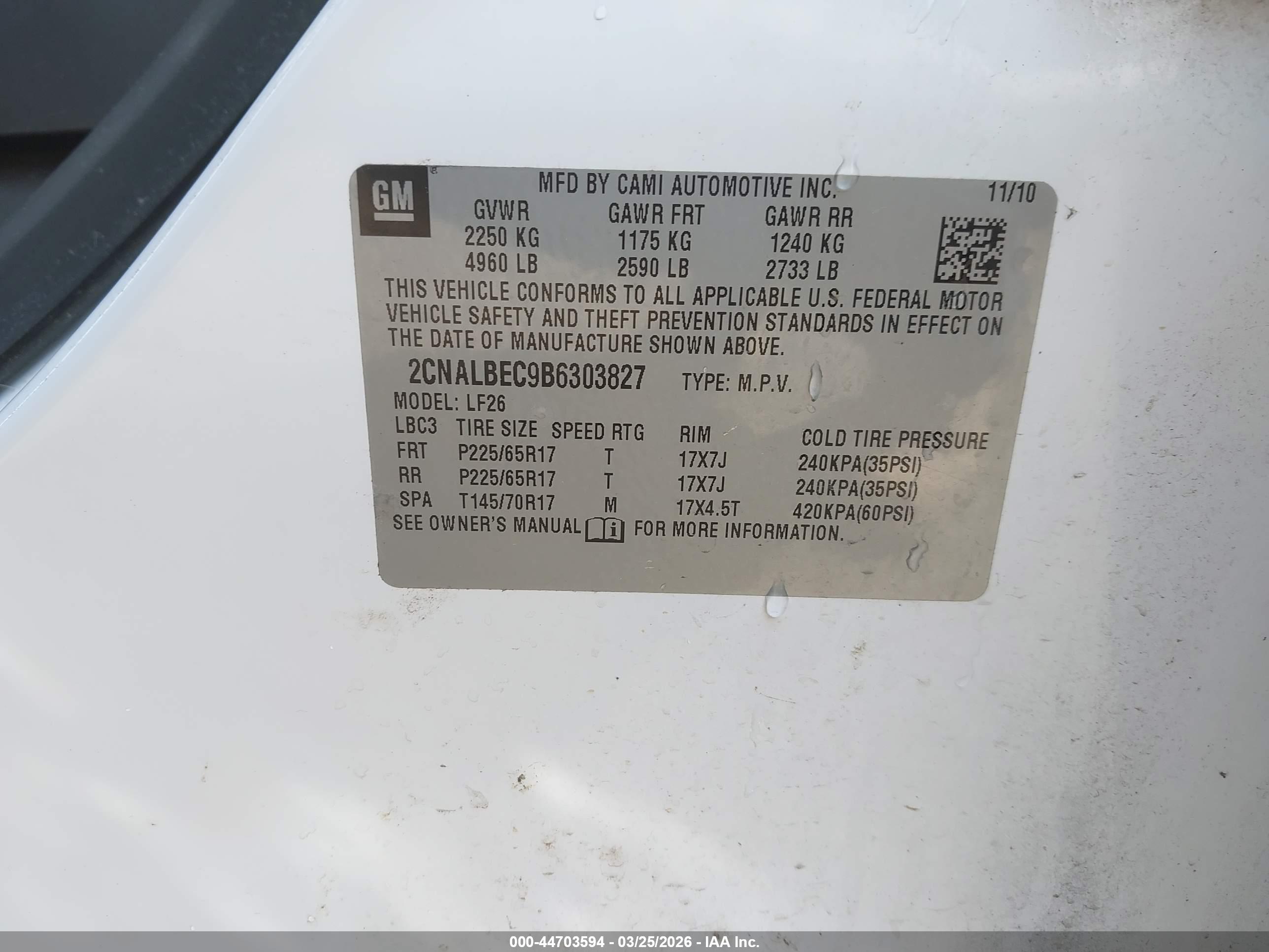 CHEVROLET EQUINOX image 9