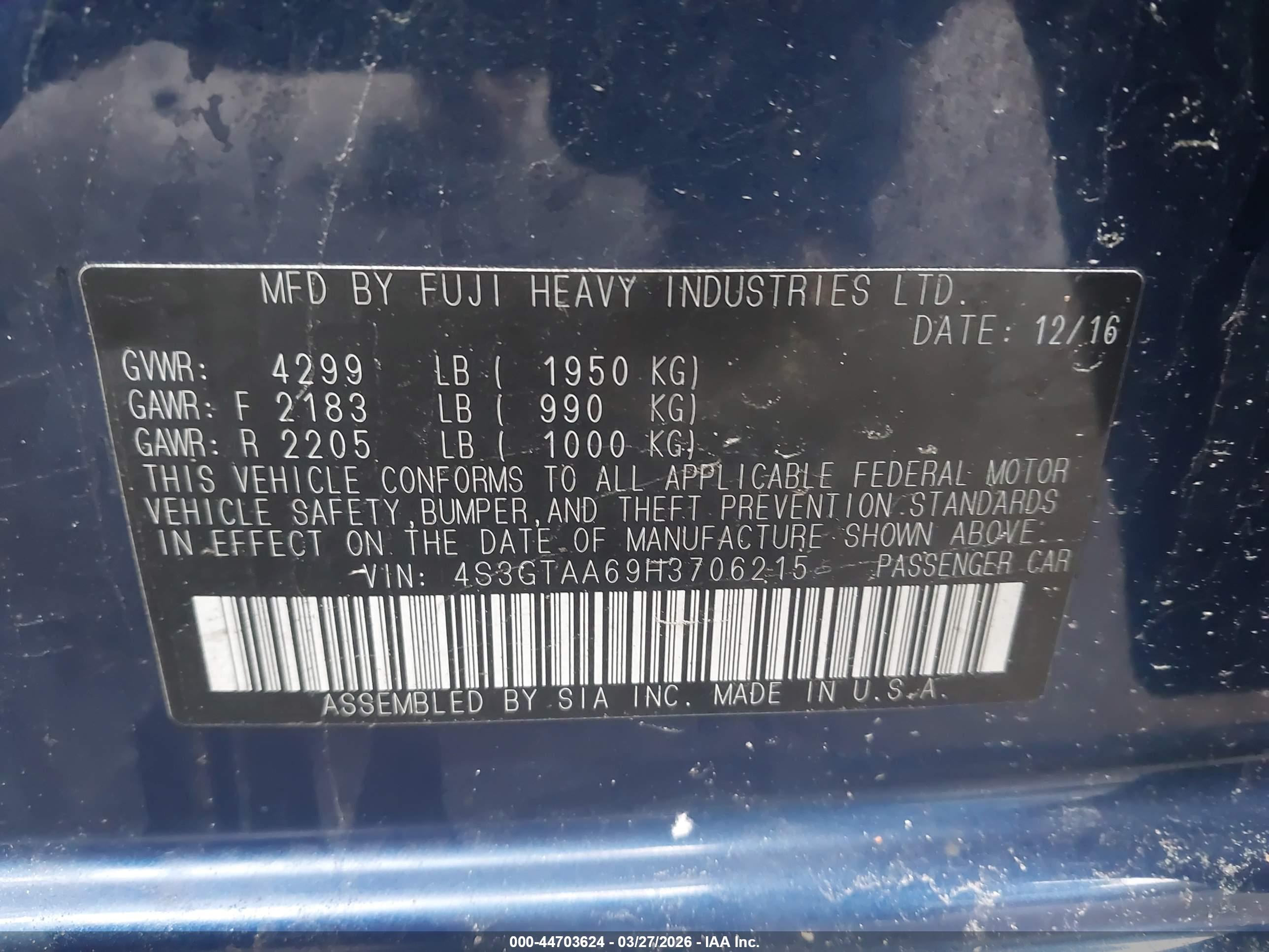 SUBARU IMPREZA image 9