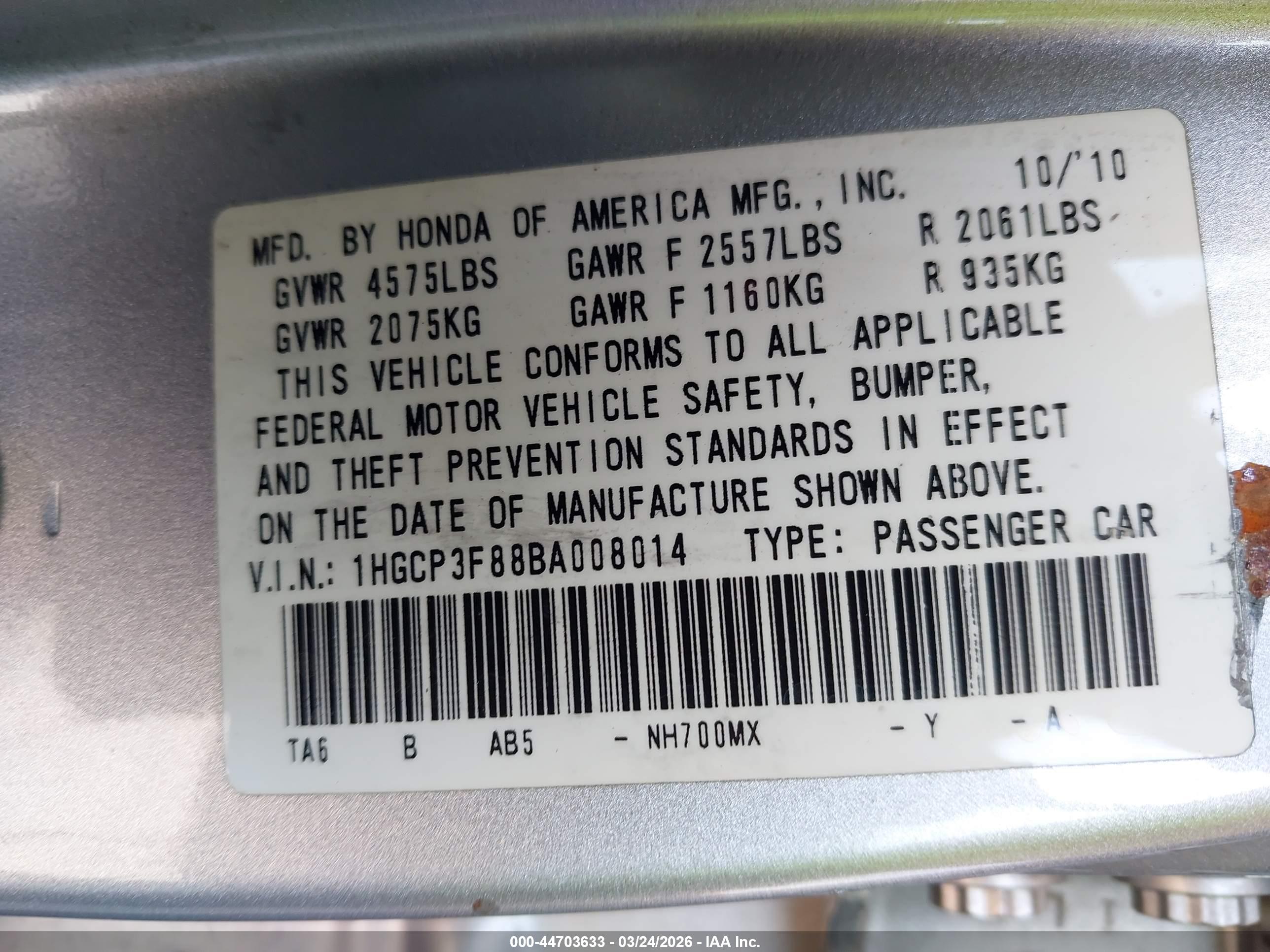 HONDA ACCORD image 9