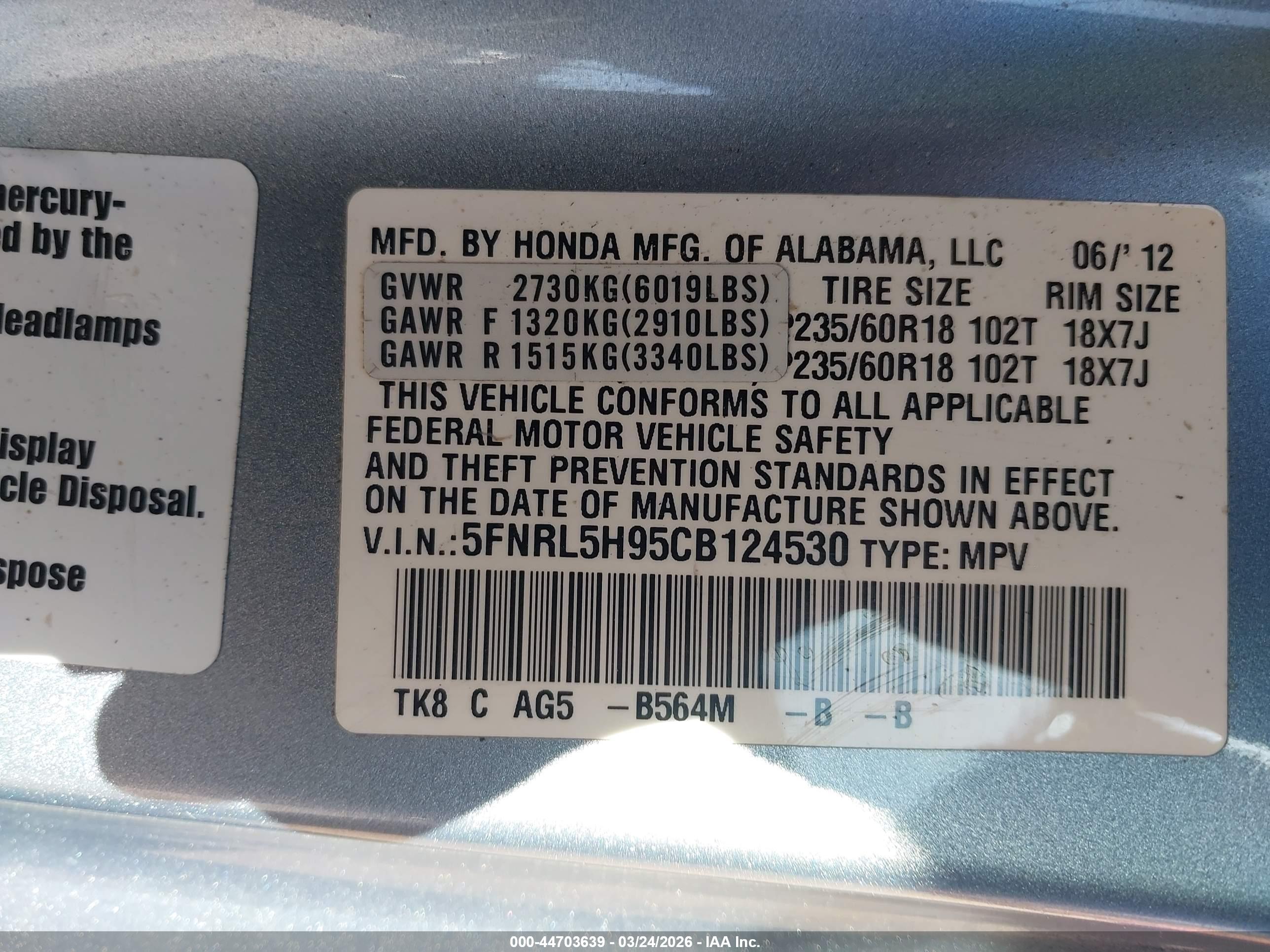 HONDA ODYSSEY image 9