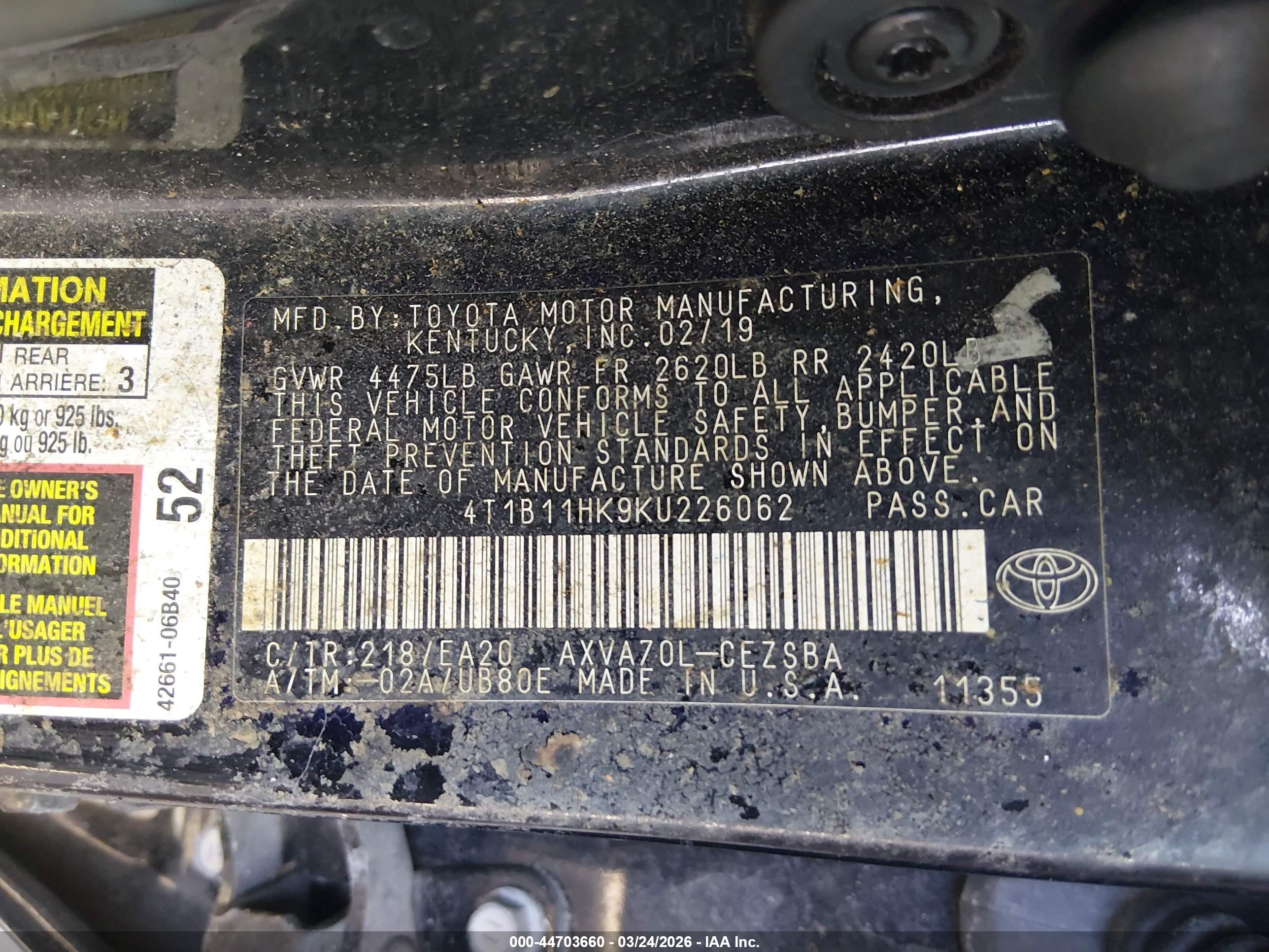 TOYOTA CAMRY image 9