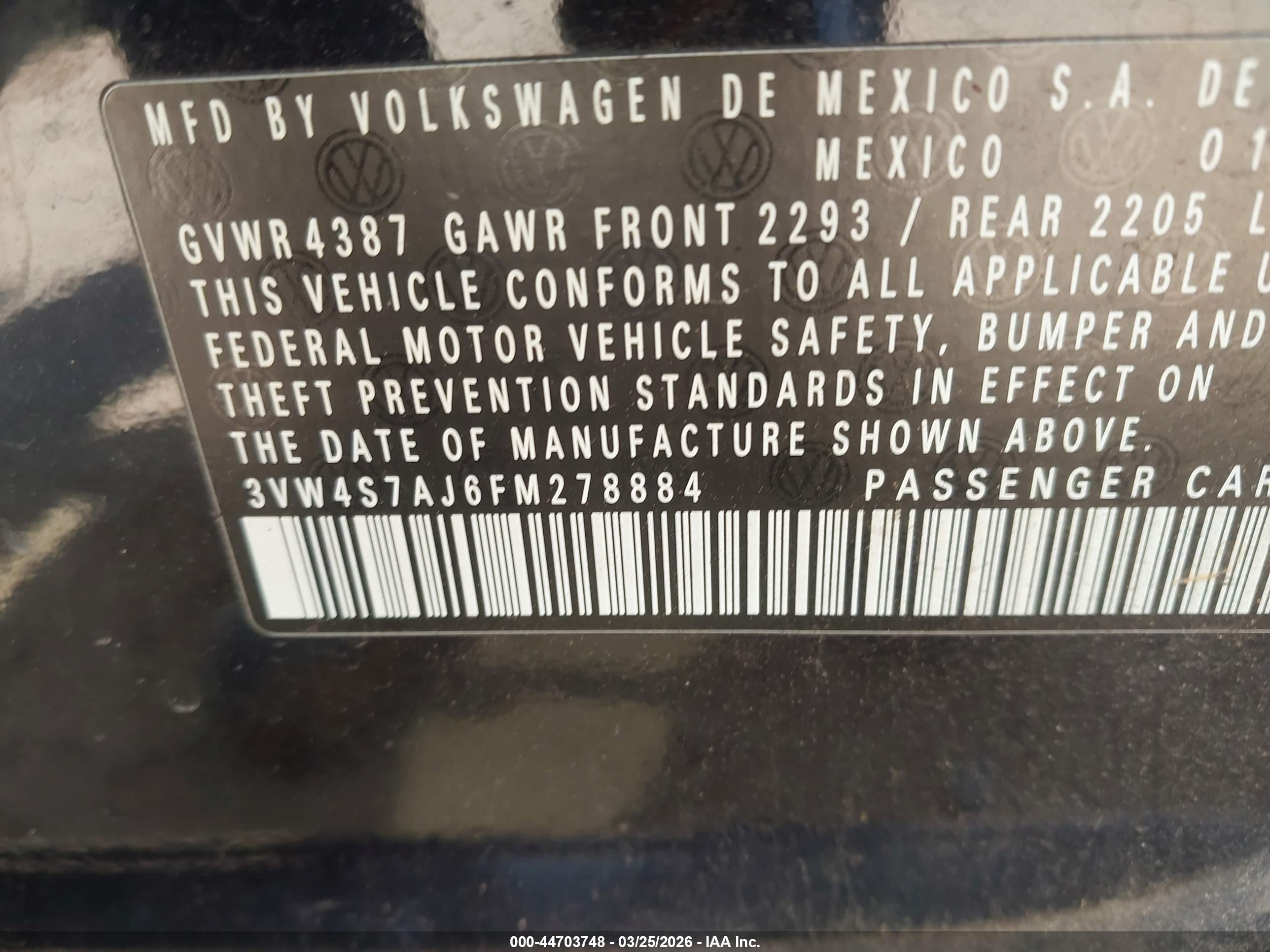 VOLKSWAGEN JETTA image 9