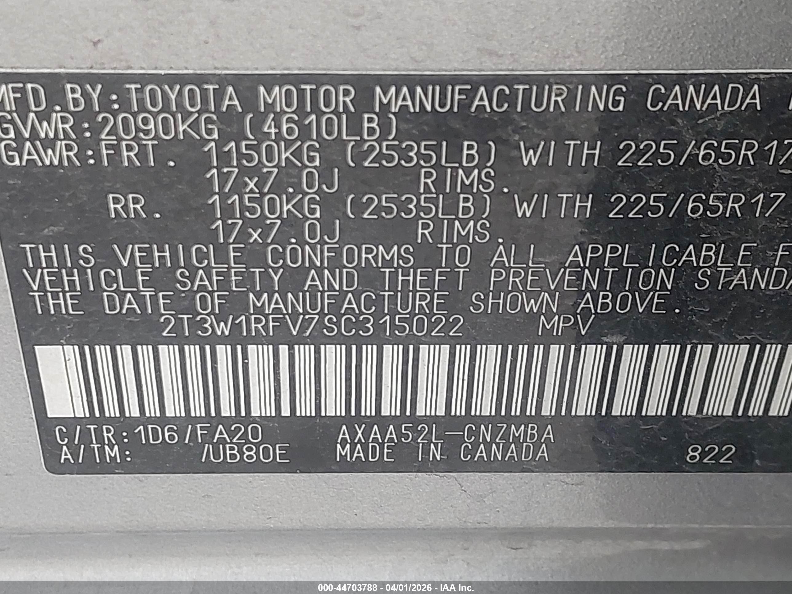 TOYOTA RAV4 image 9