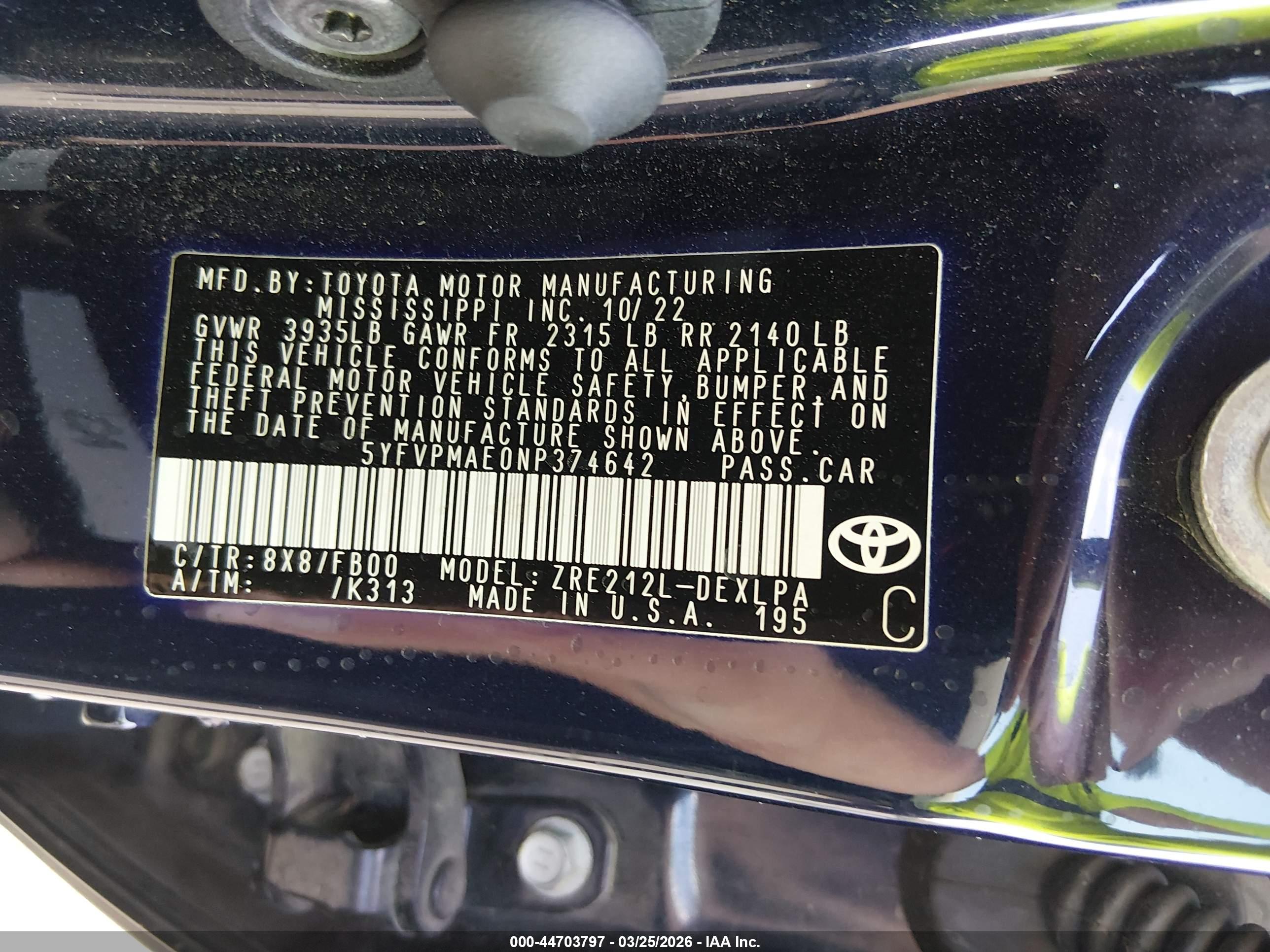 TOYOTA COROLLA image 9