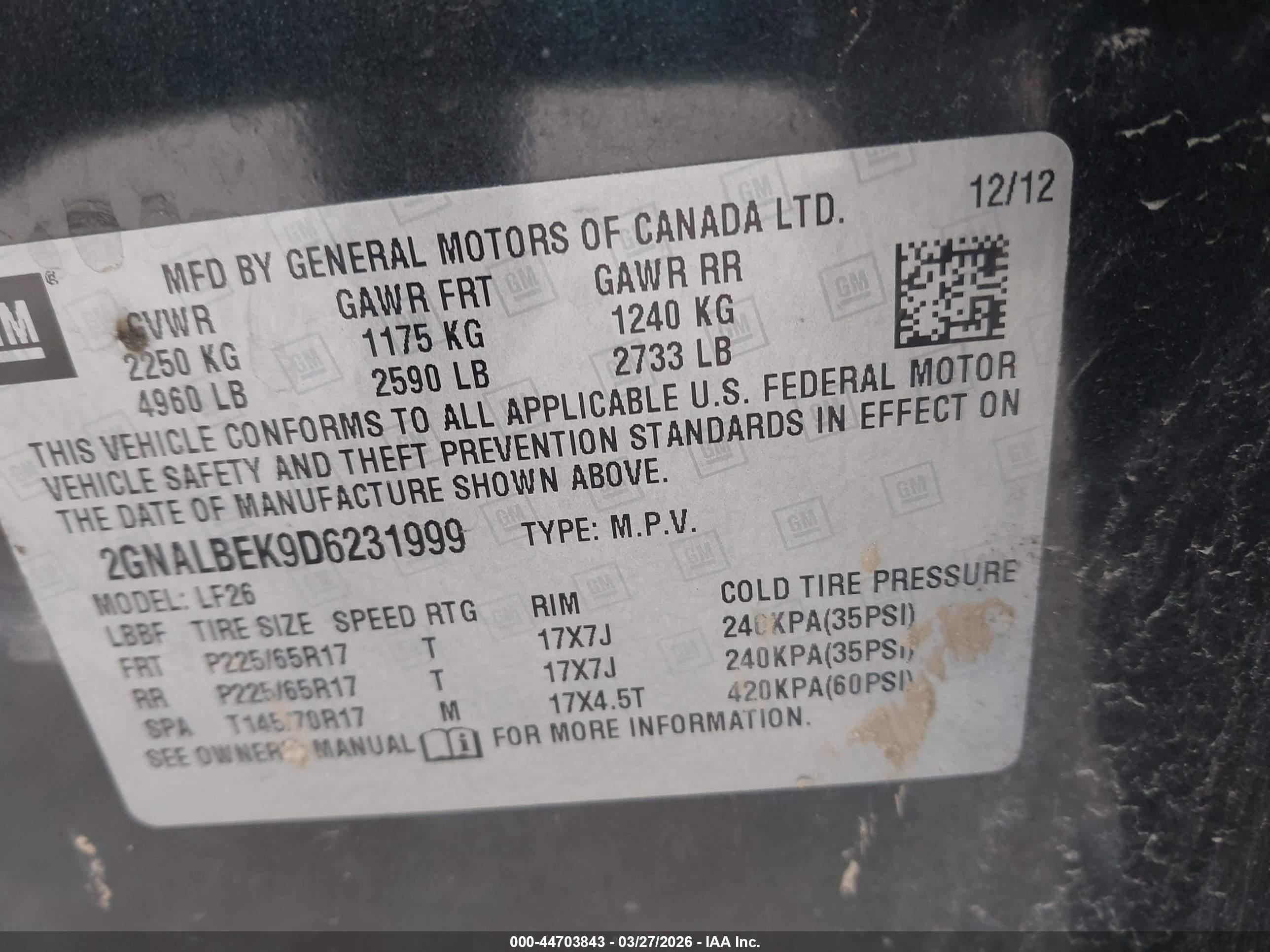 CHEVROLET EQUINOX image 9