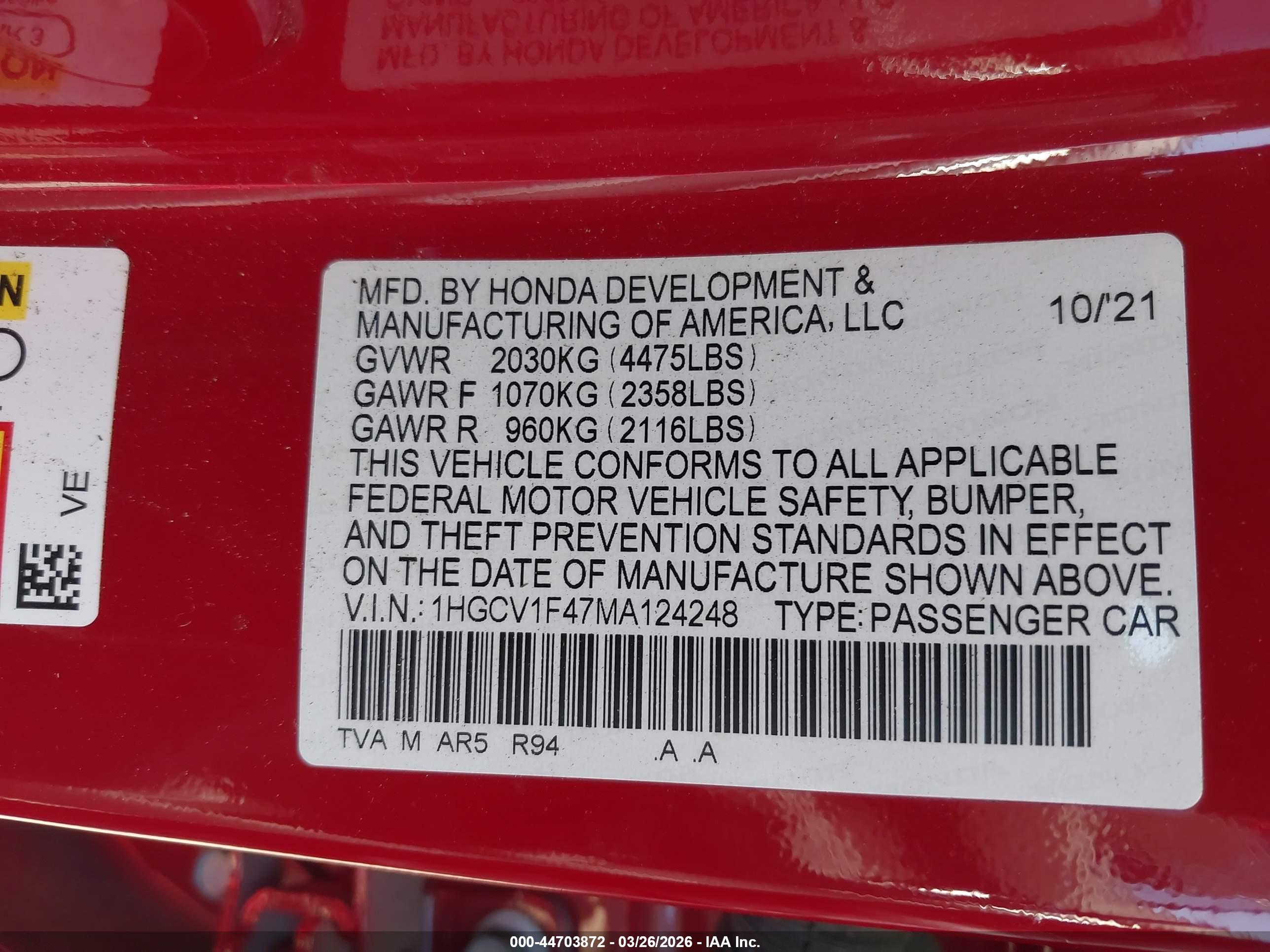 HONDA ACCORD image 9