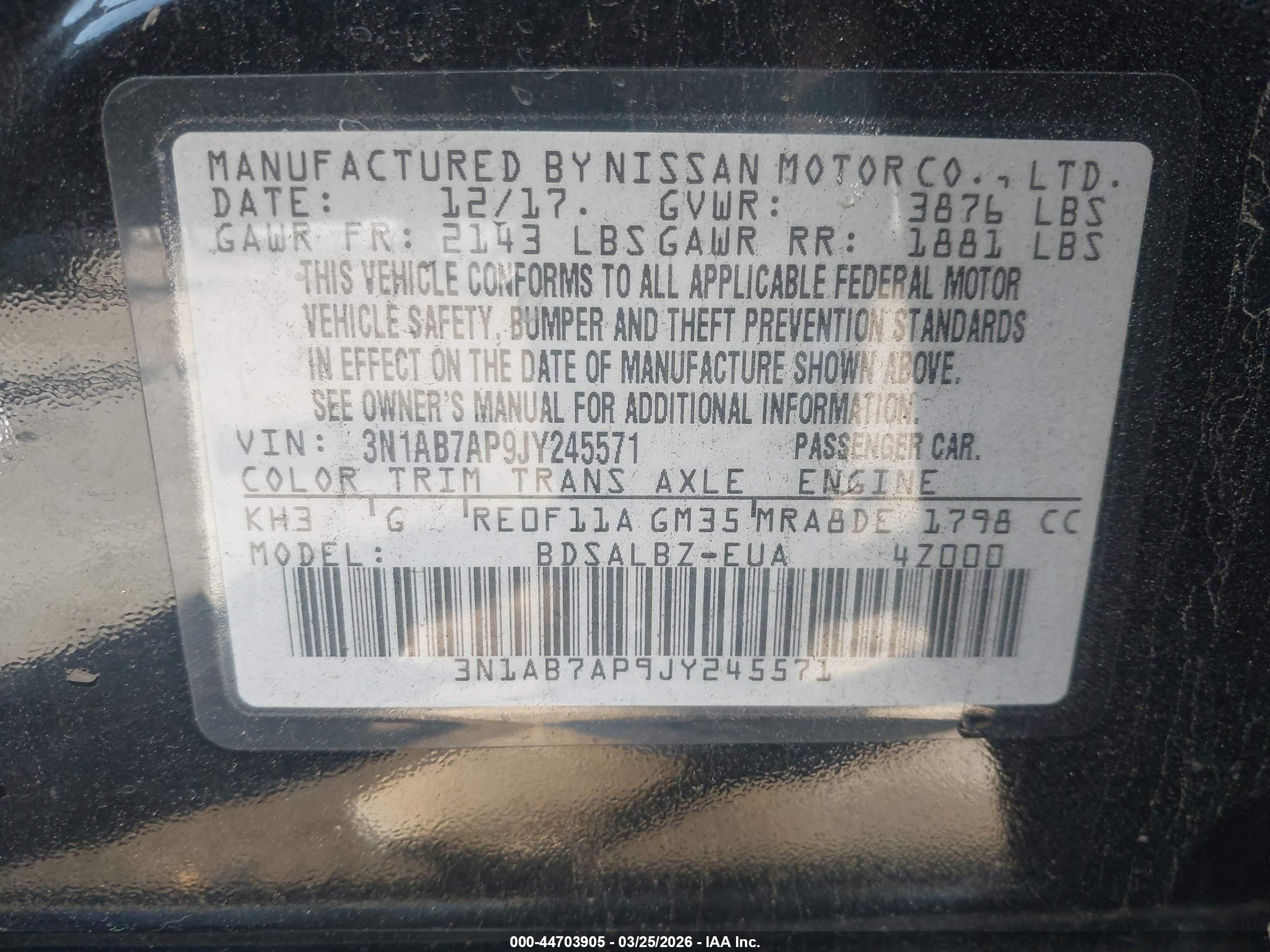 NISSAN SENTRA image 9
