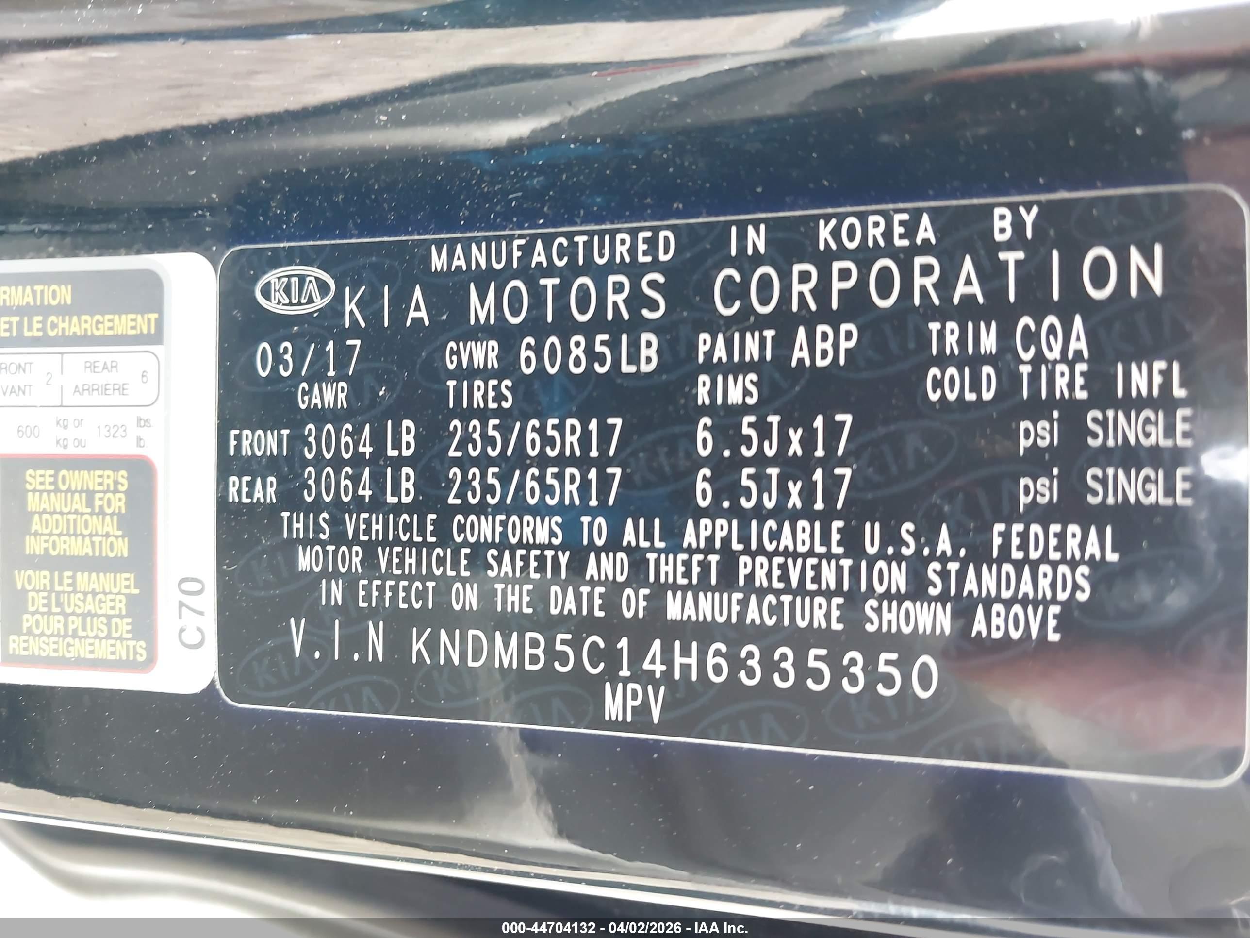 KIA SEDONA image 9