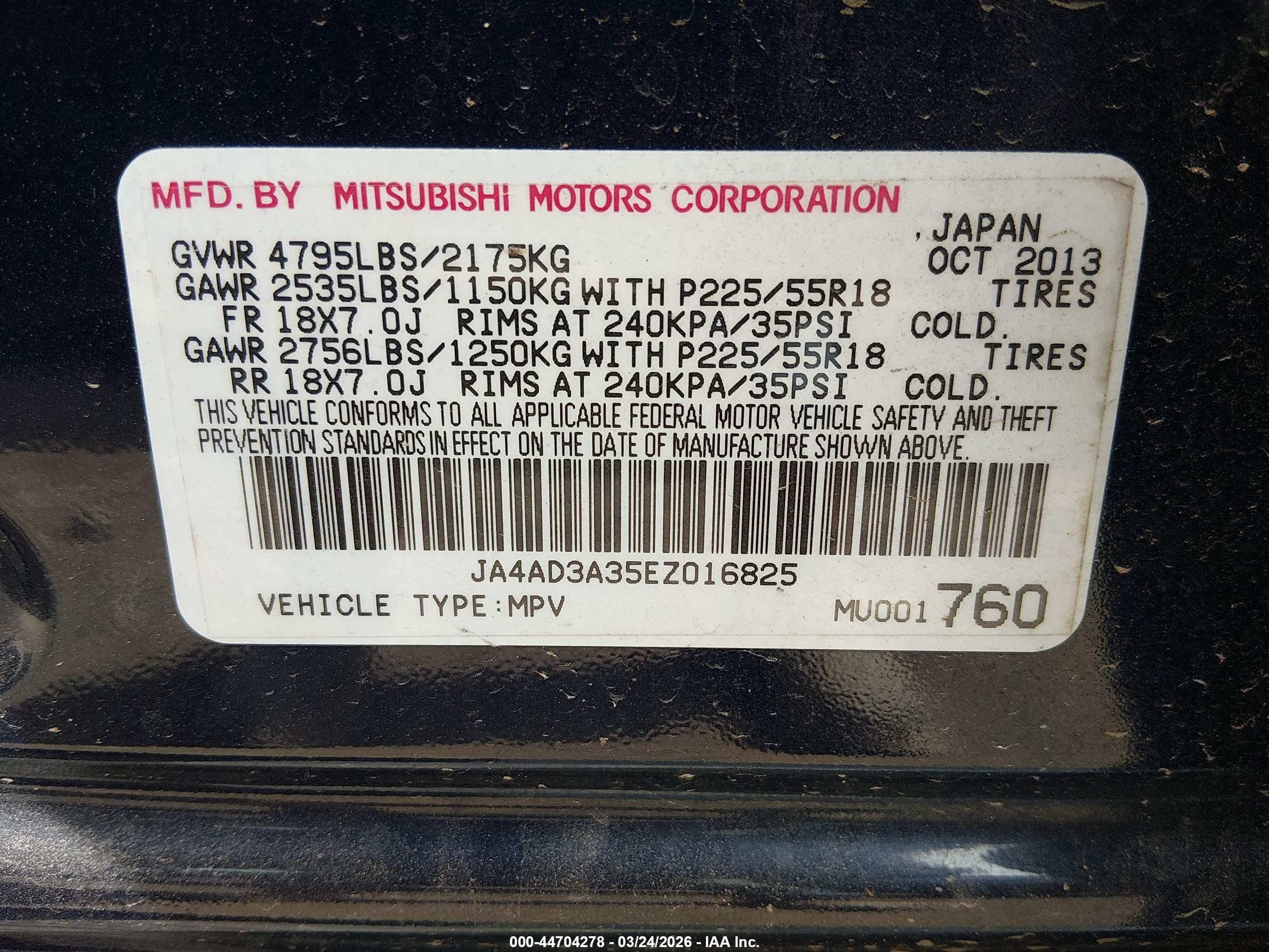 MITSUBISHI OUTLANDER image 9