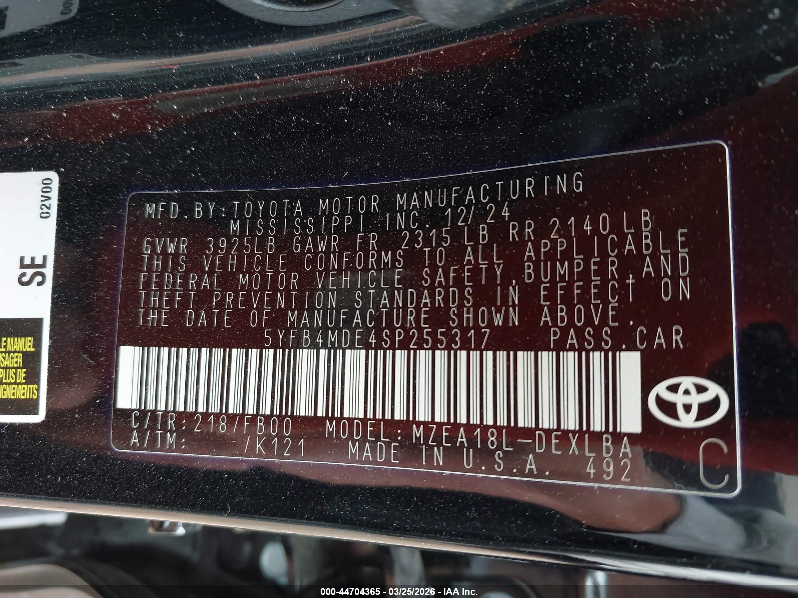 TOYOTA COROLLA image 9
