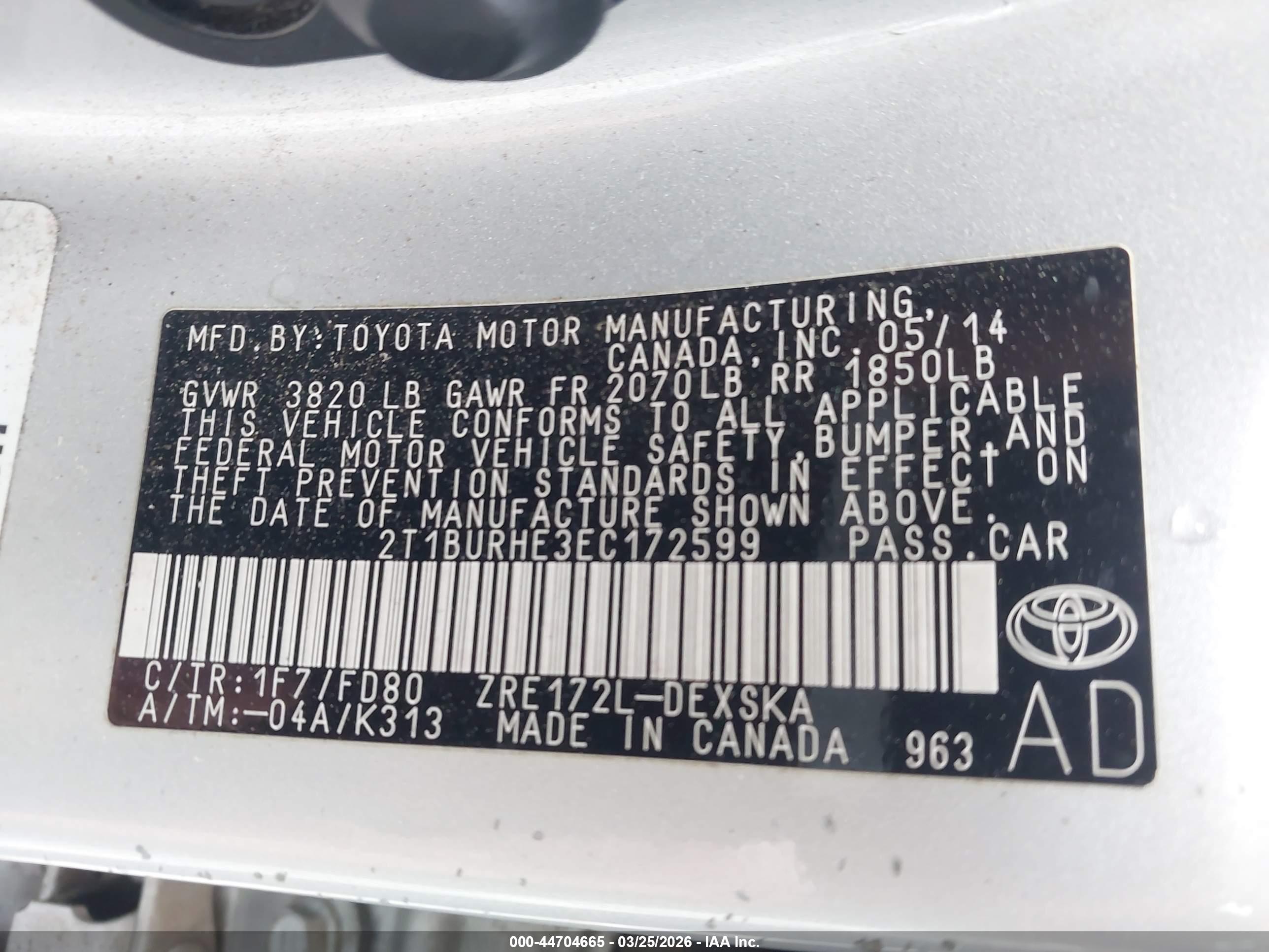 TOYOTA COROLLA image 9