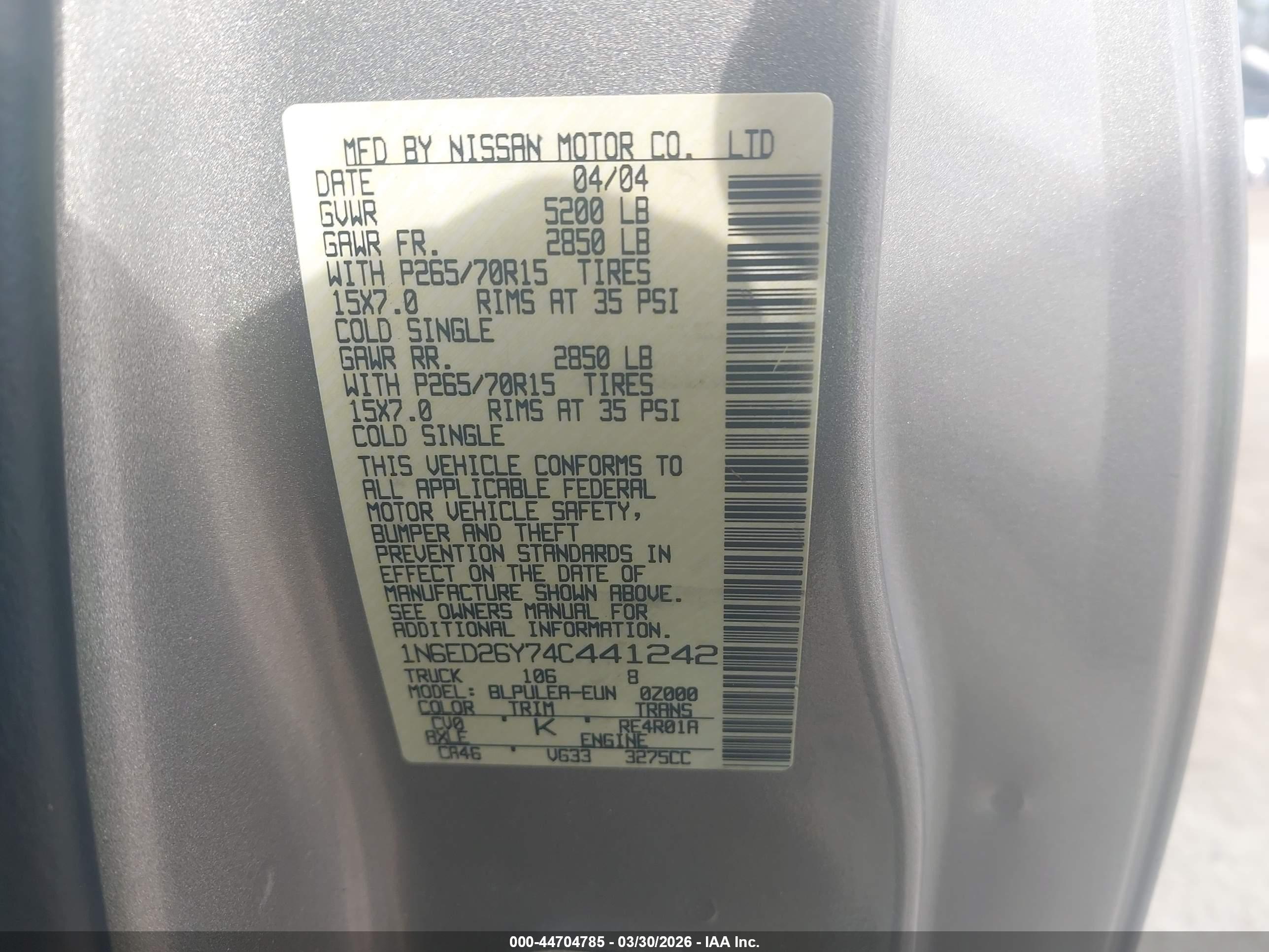 NISSAN FRONTIER image 9