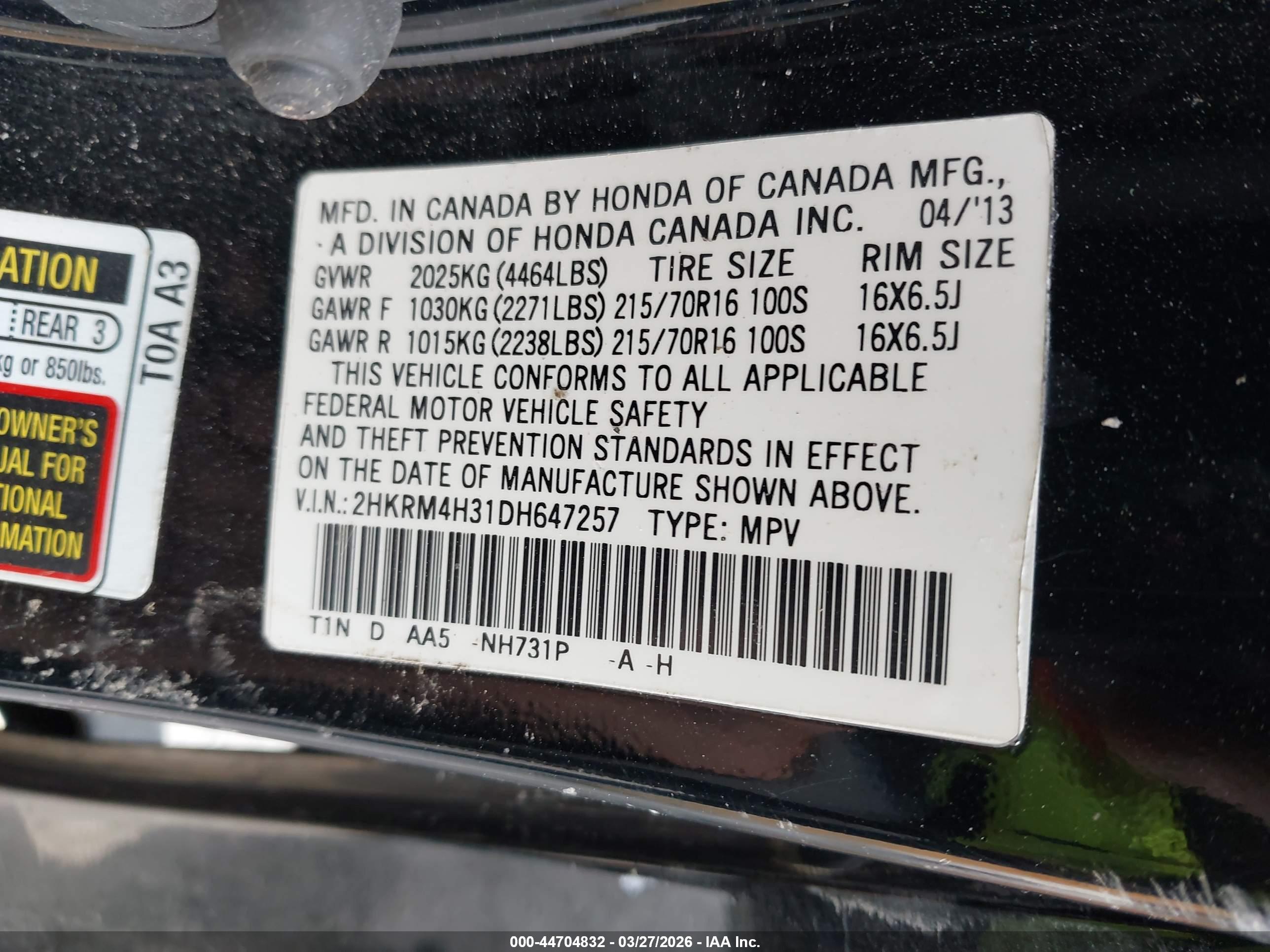 HONDA CR-V image 9