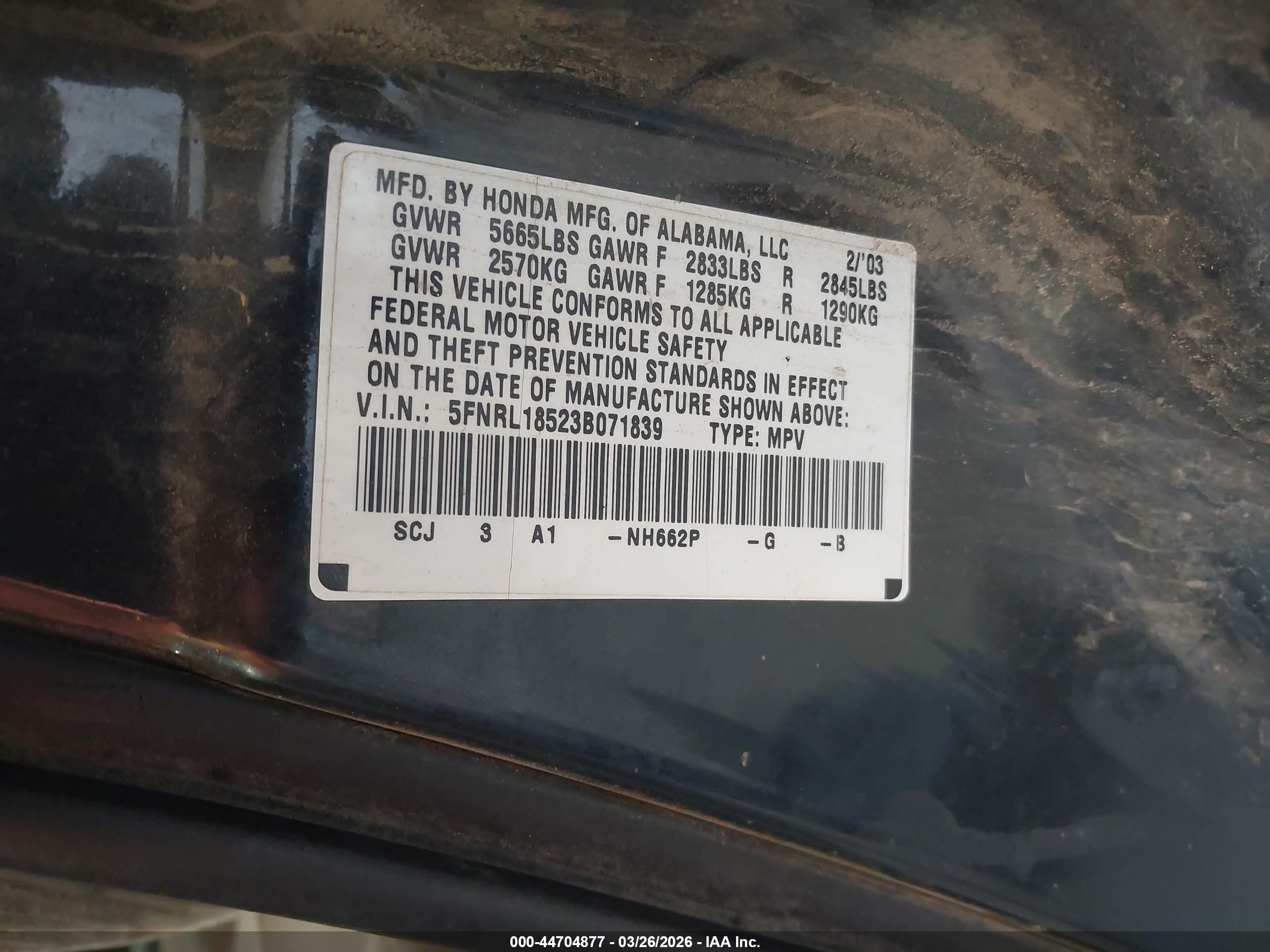 HONDA ODYSSEY image 9