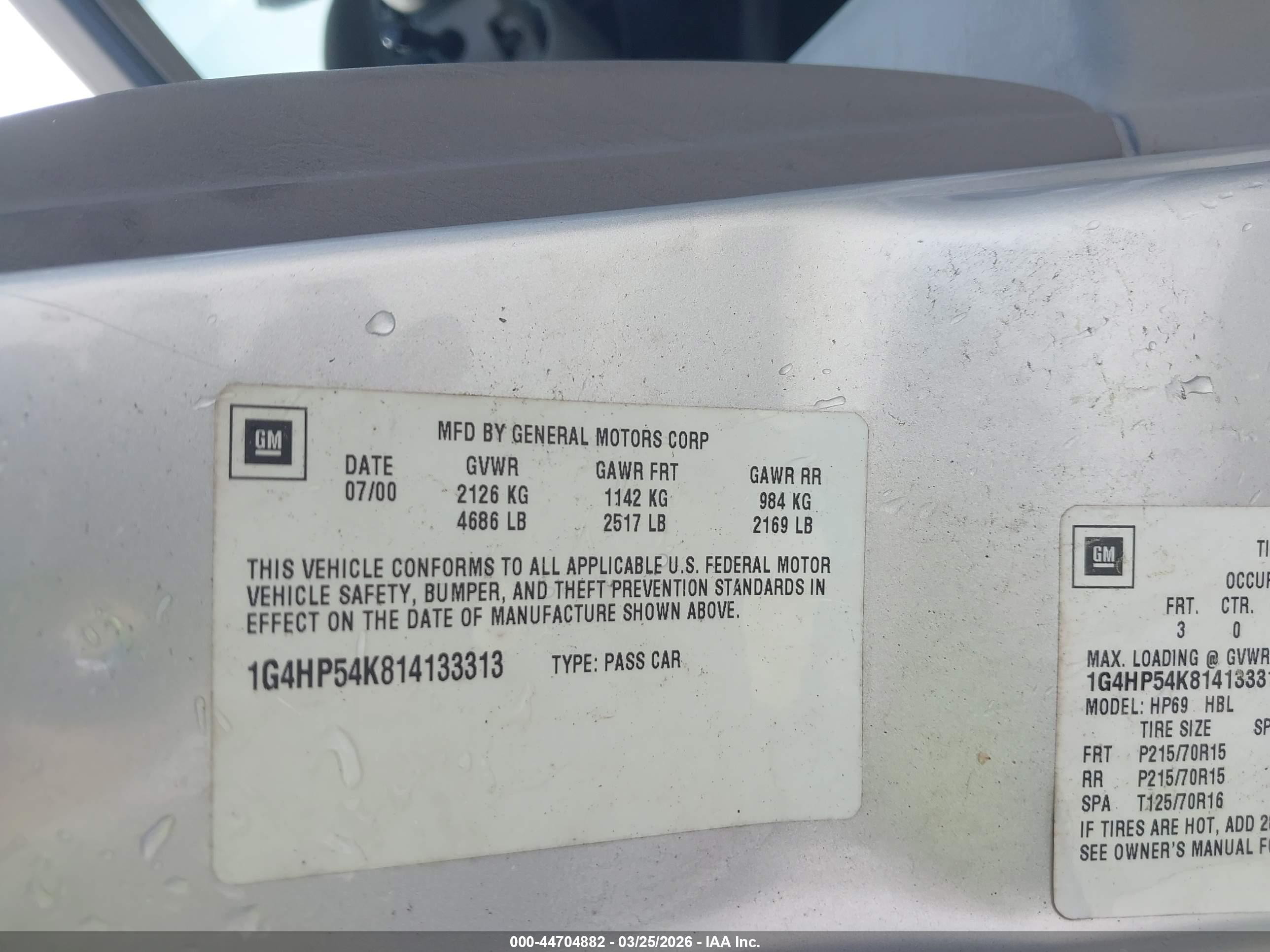 BUICK LESABRE image 9